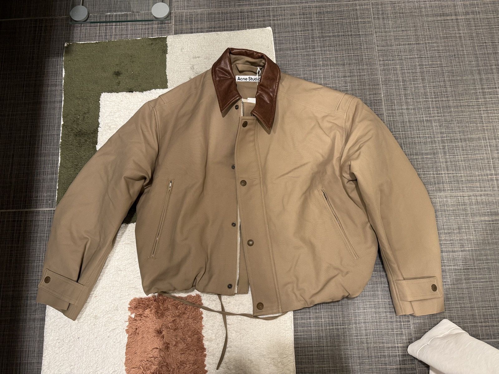 Acne Studios Acne Studios Twill Jacket Khaki Beige Size US S / EU 44-46 / 1 - 7 Thumbnail