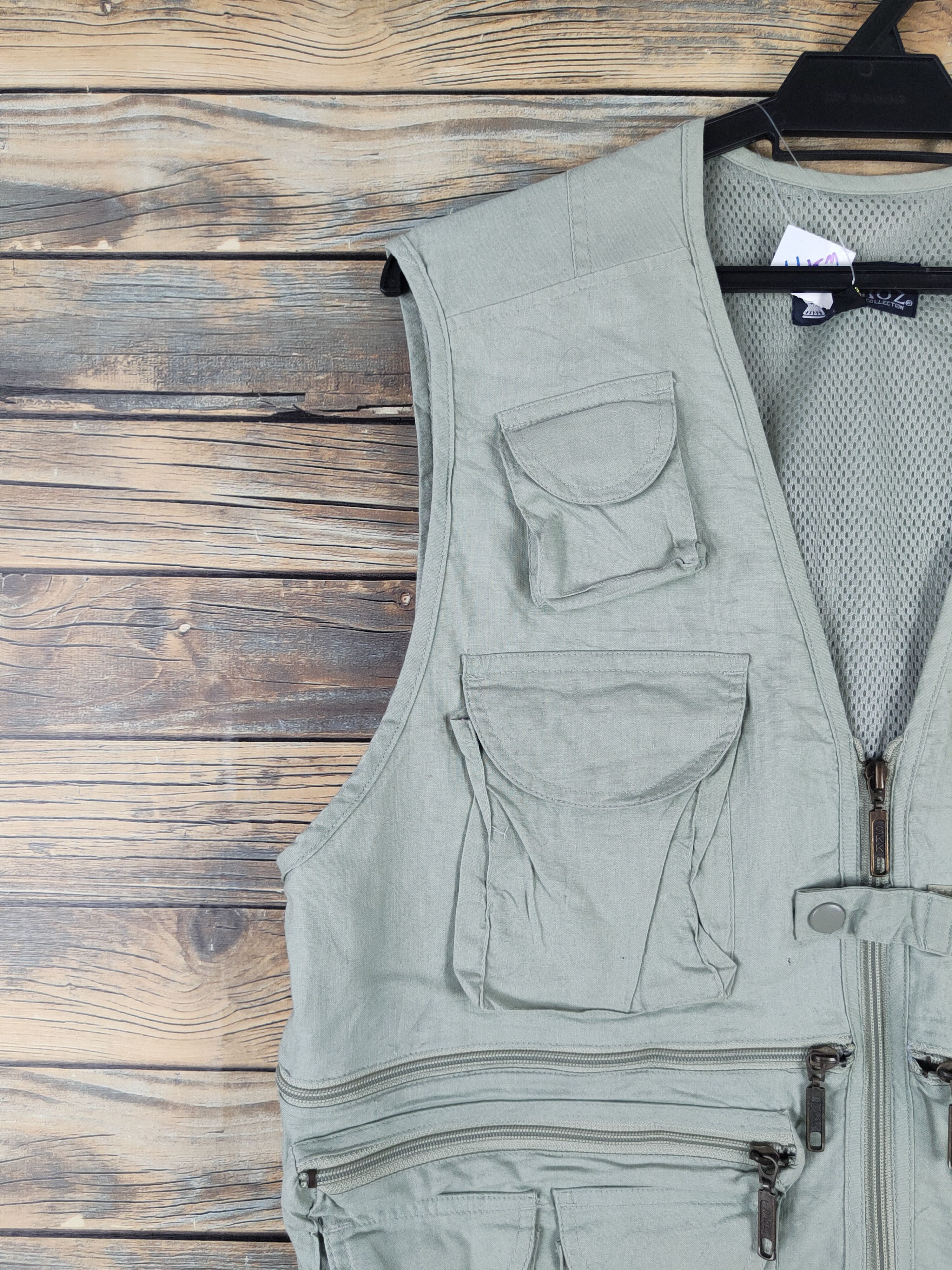 Japanese Brand Varoz Green multipocket Vests #W2144 Size US M / EU 48-50 / 2 - 4 Thumbnail