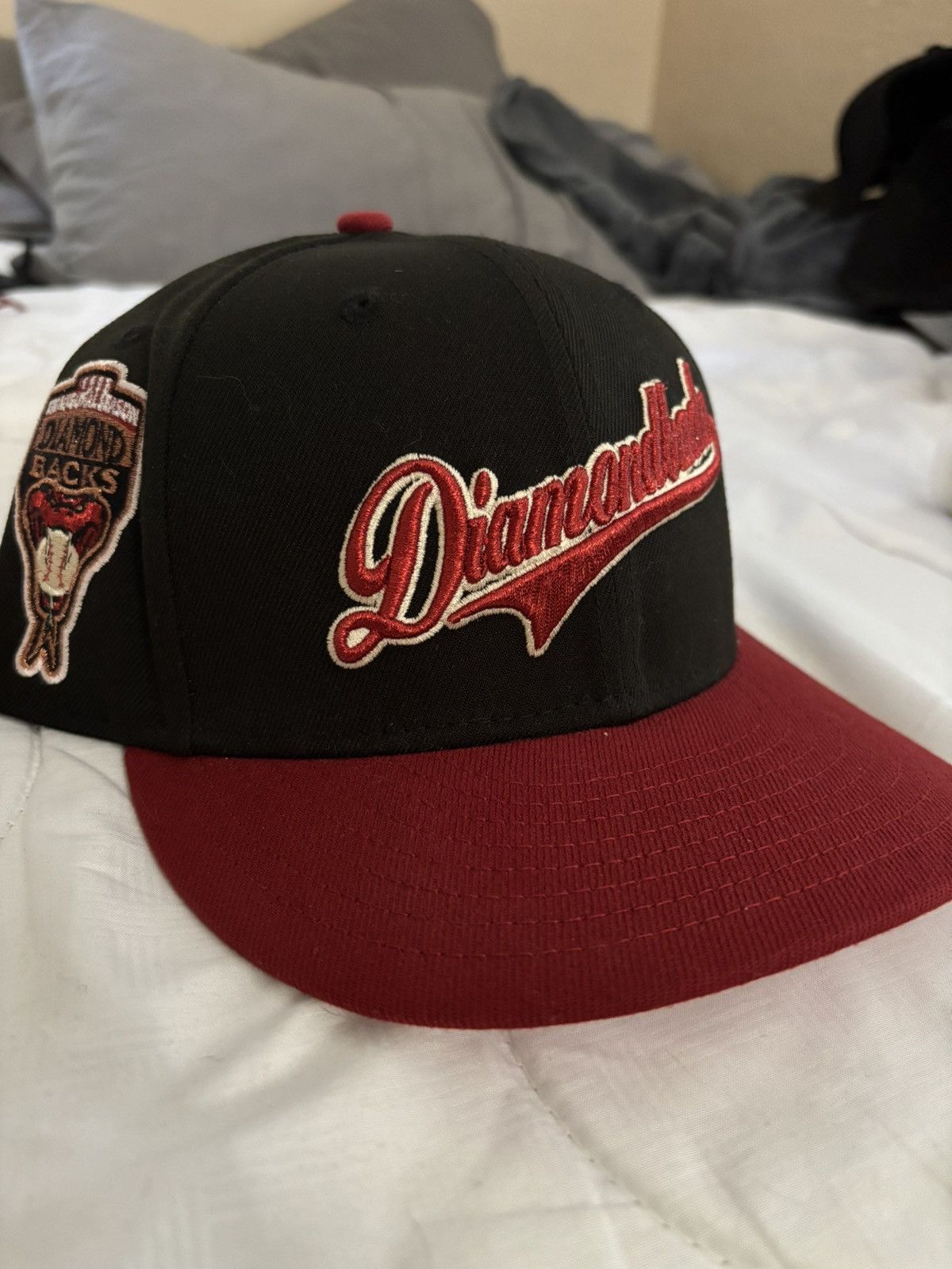 Hat Club Dbacks script pinky 5/8 Size ONE SIZE - 1 Thumbnail
