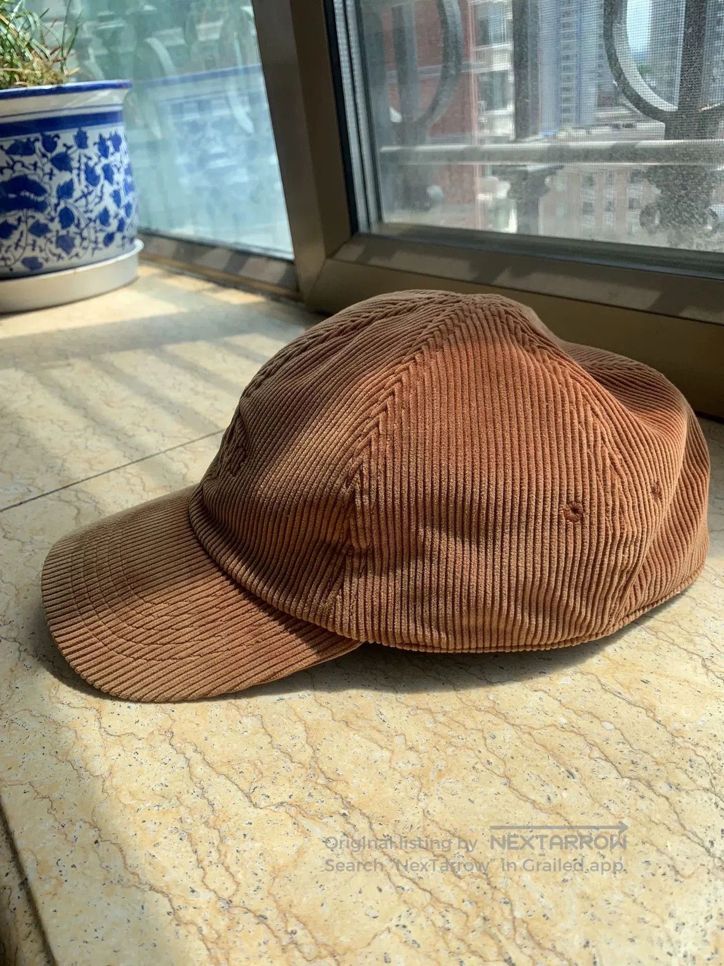 Other brown corduroy baseball cap with embroidery. Size ONE SIZE - 2 Thumbnail