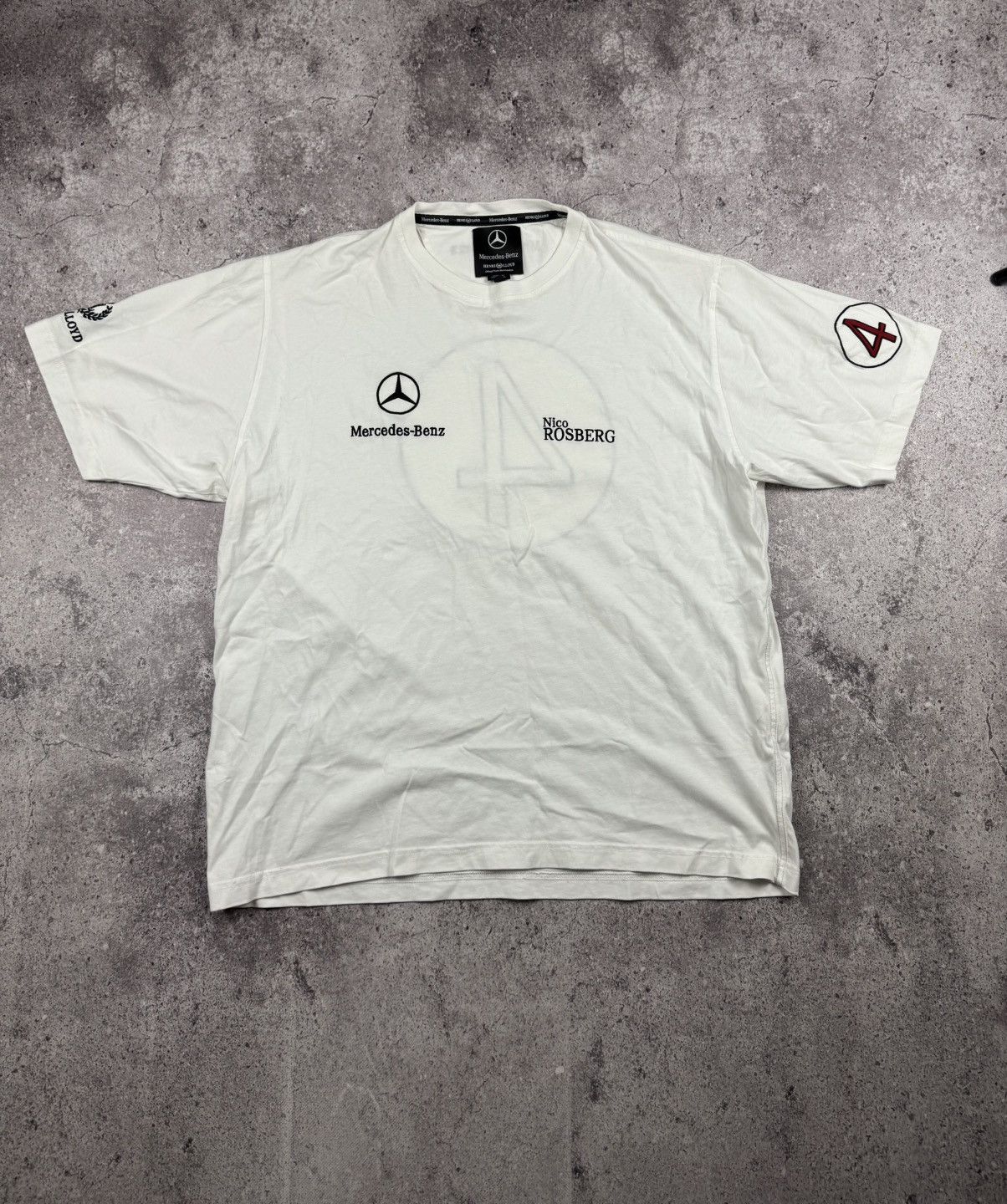Mercedes-Benz Vintage Mercedes Benz & Henri Lloyd Nico Rosberg tee Formula Size US XL / EU 56 / 4 - 1 Thumbnail