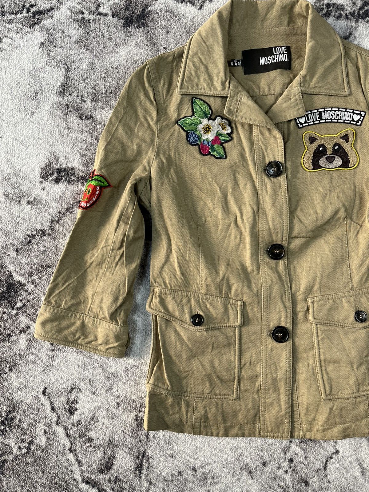 Love Moschino Love Moschino Patch Utility Safari Jacket Women S-M Size XS / US 0-2 / IT 36-38 - 2 Thumbnail