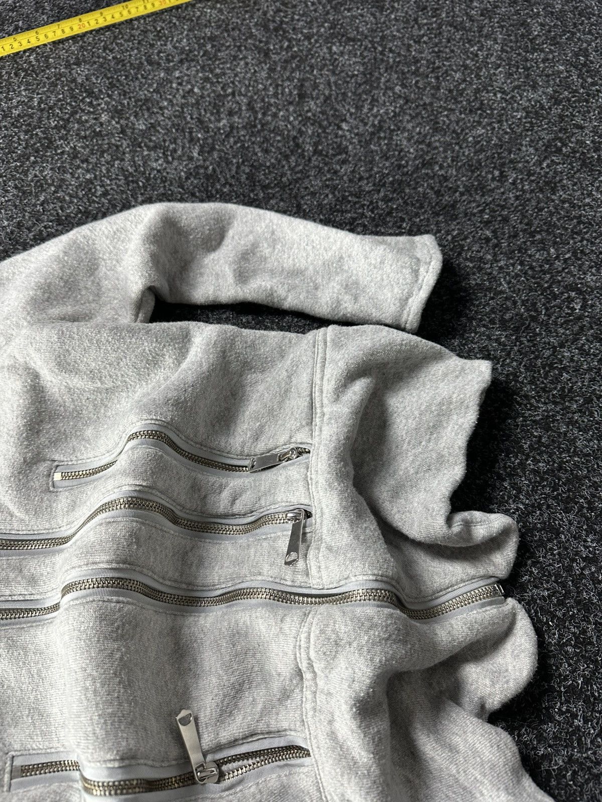 Diesel × If Six Was Nine 🚨90s Diesel Grey MULTIZIP Washed Distressed Zip Sweatshirt Size M / US 6-8 / IT 42-44 - 4 Thumbnail