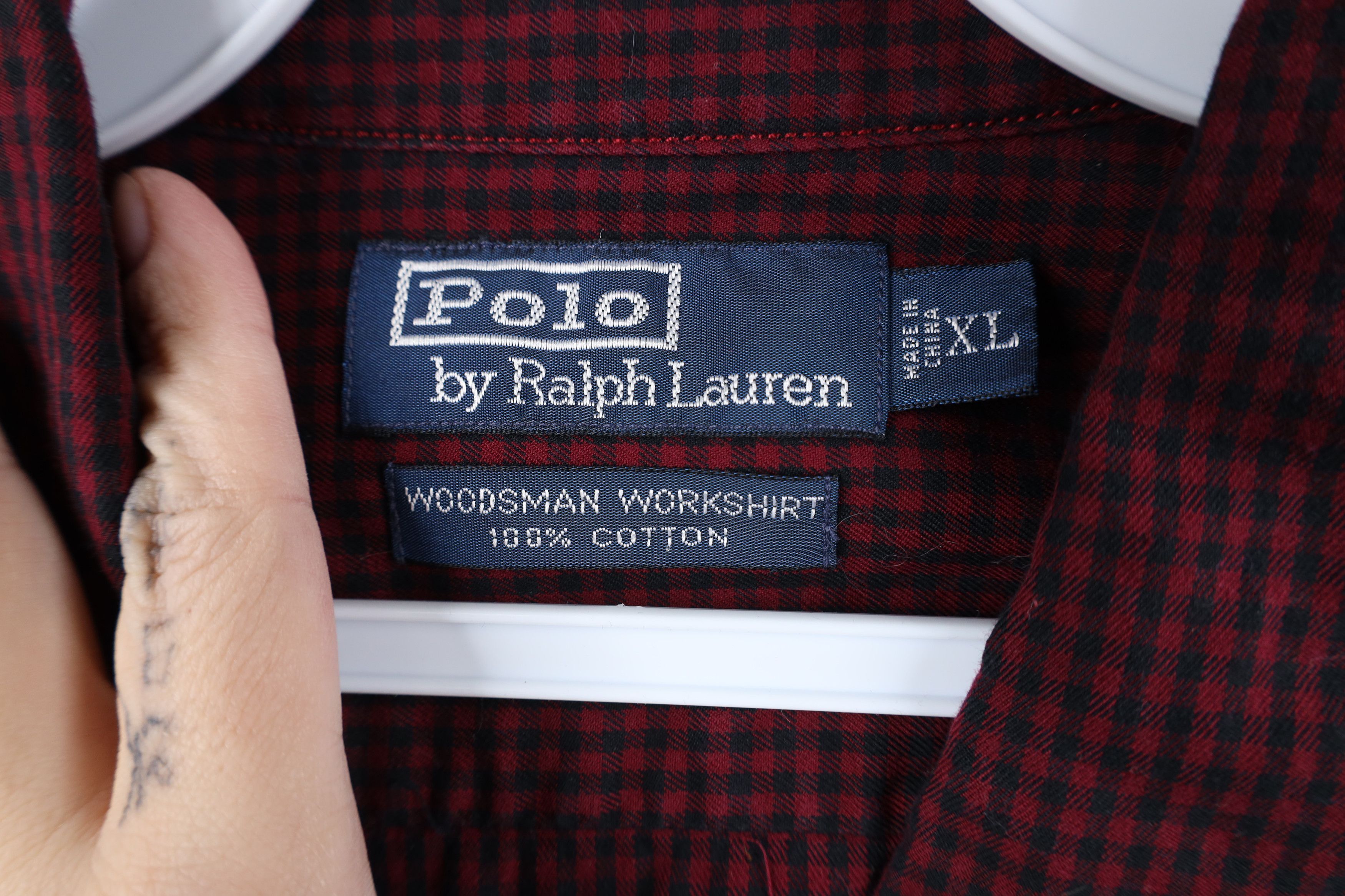 Ralph Lauren Vintage 90s Ralph Lauren Workshirt Button Shirt Plaid Red Size US XL / EU 56 / 4 - 6 Thumbnail