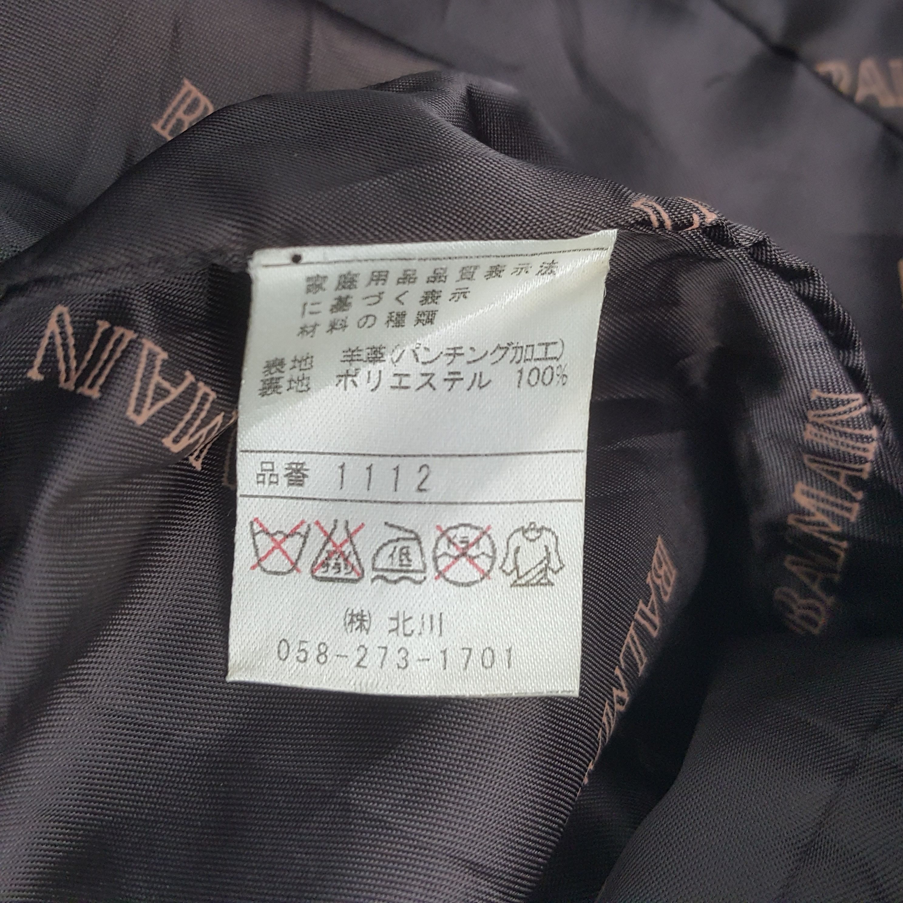 Designer Vintage Balmain Button Up Jacket Size XXS / US 00 / IT 34 - 8 Thumbnail