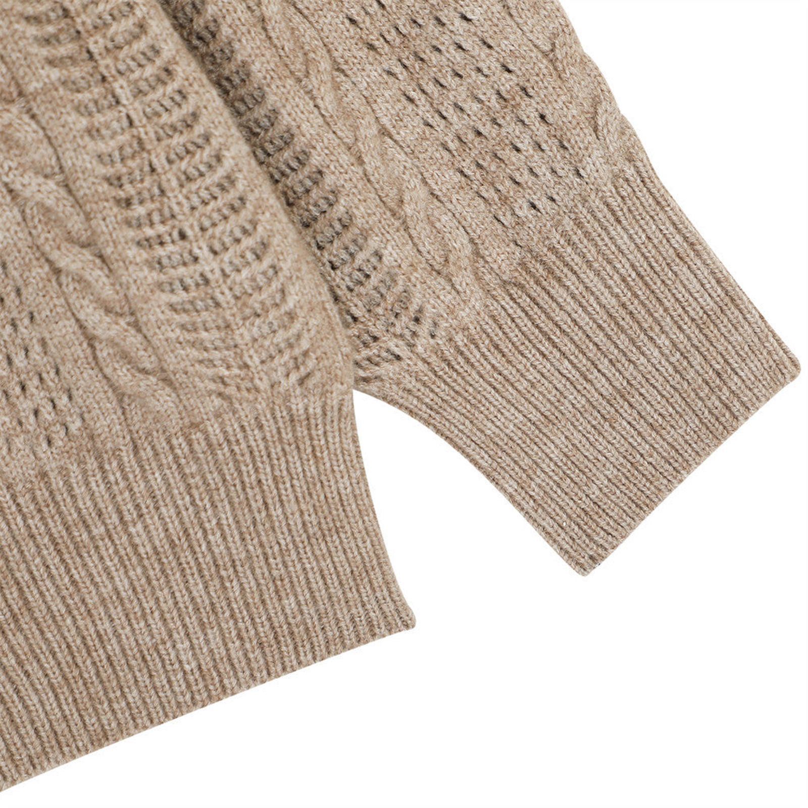 Vintage Men's Cable Knit Button-Up Sweater Size US M / EU 48-50 / 2 - 3 Thumbnail
