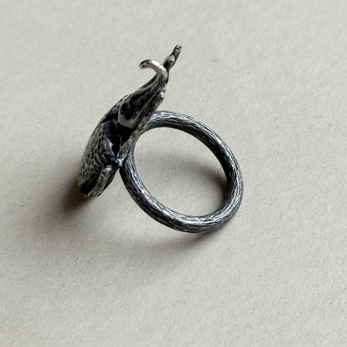 Bottega Veneta Bottega Veneta Silver Beetle Ring Size ONE SIZE - 8 Thumbnail