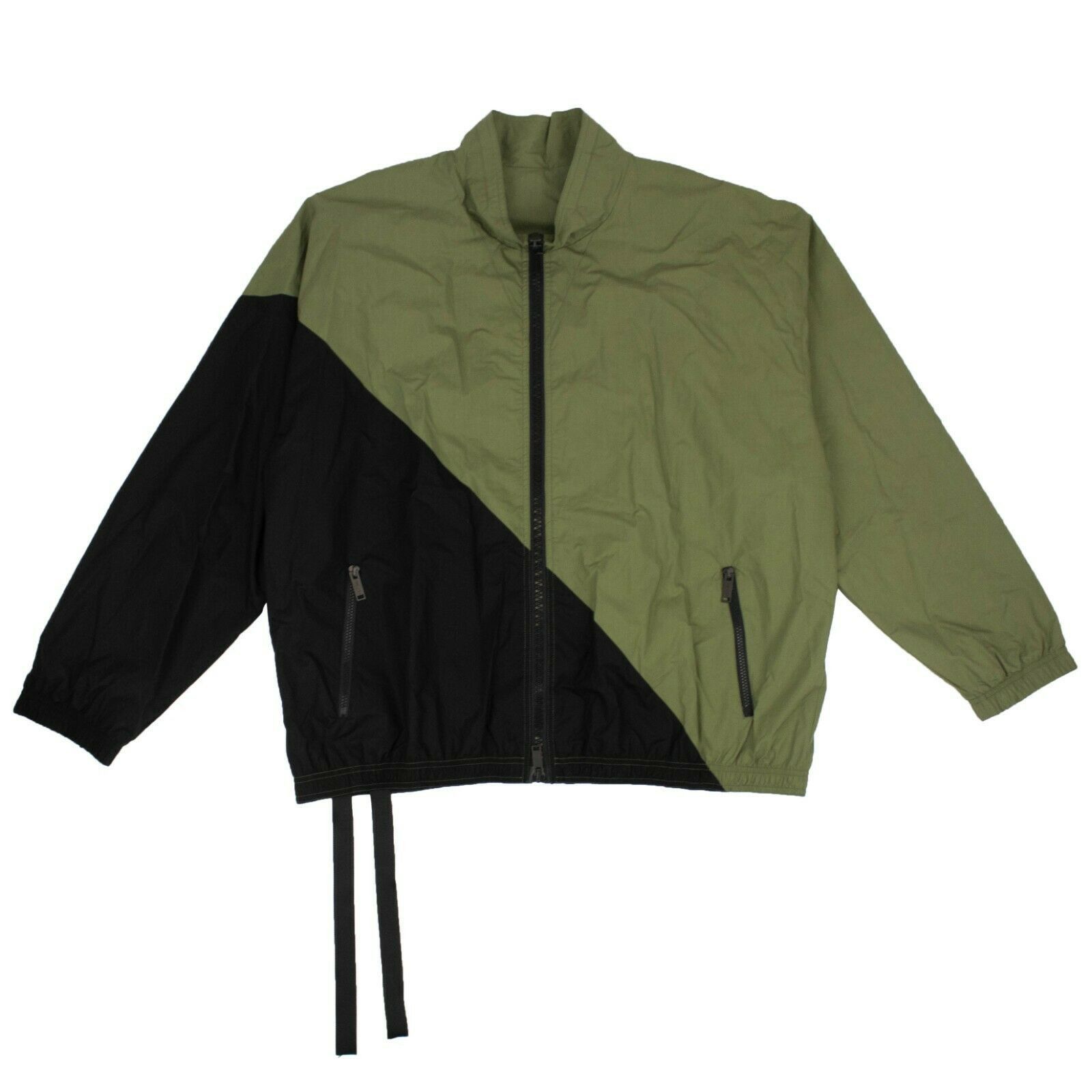 image of Unravel Project Green And Black Panel Lightweight Jacket Size 46, Men's