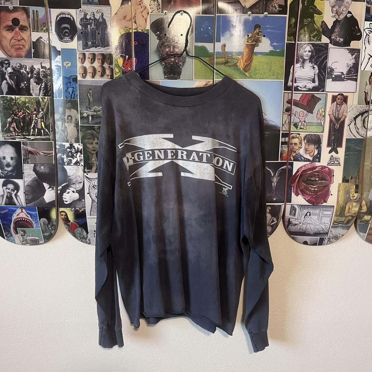 WWF Vintage WWF D Generation X Long sleeve T-Shirt Size US XL / EU 56 / 4 - 1 Thumbnail