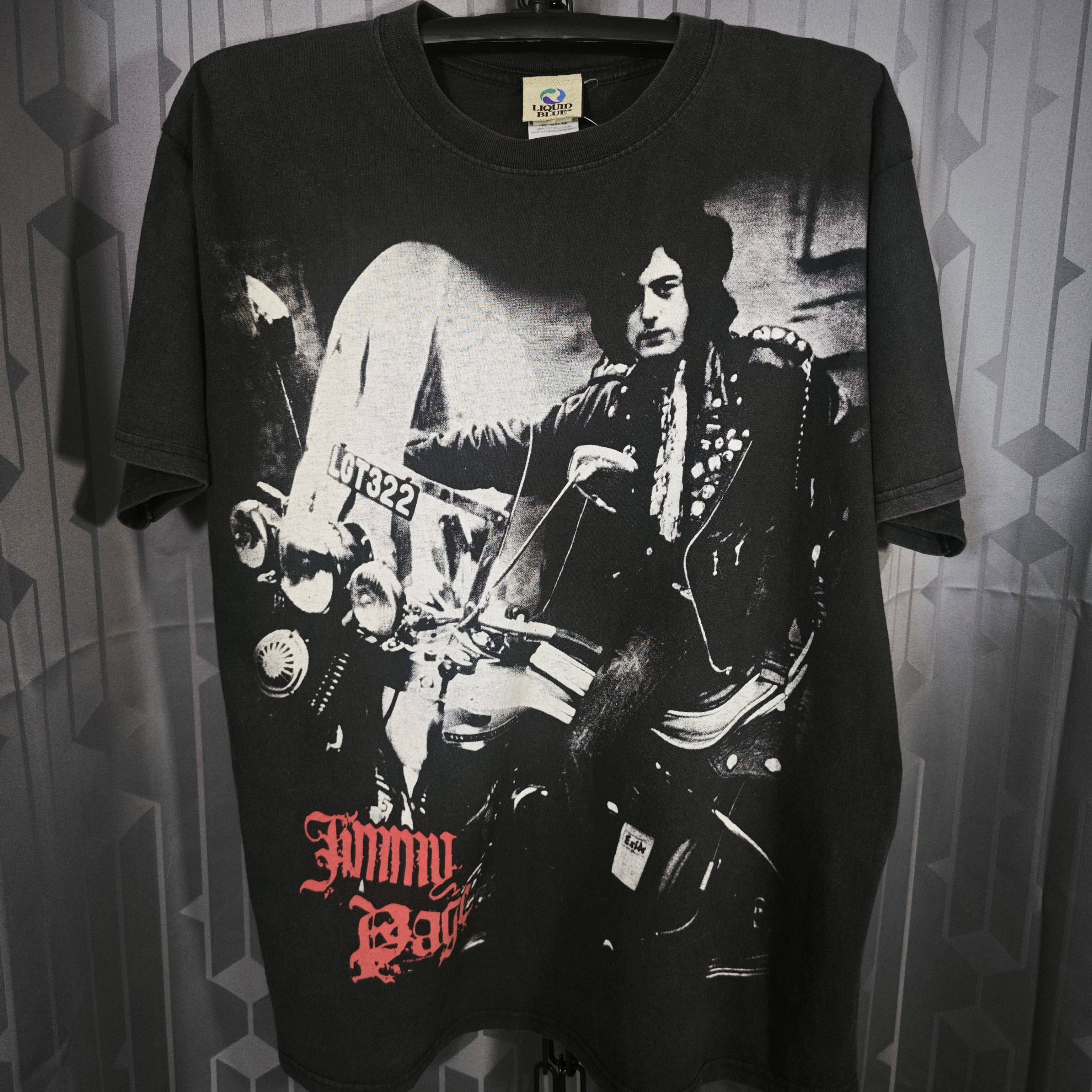 Other Jimmy Page Led Zeppelin Vintage , Liquid Blue T-shirt Size US L / EU 52-54 / 3 - 1 Thumbnail