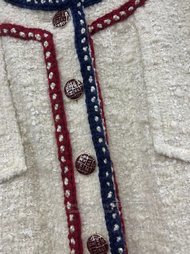 Chanel Chanel Preview series white red and blue rolled-edged jack Size XS / US 0-2 / IT 36-38 - 2 Thumbnail