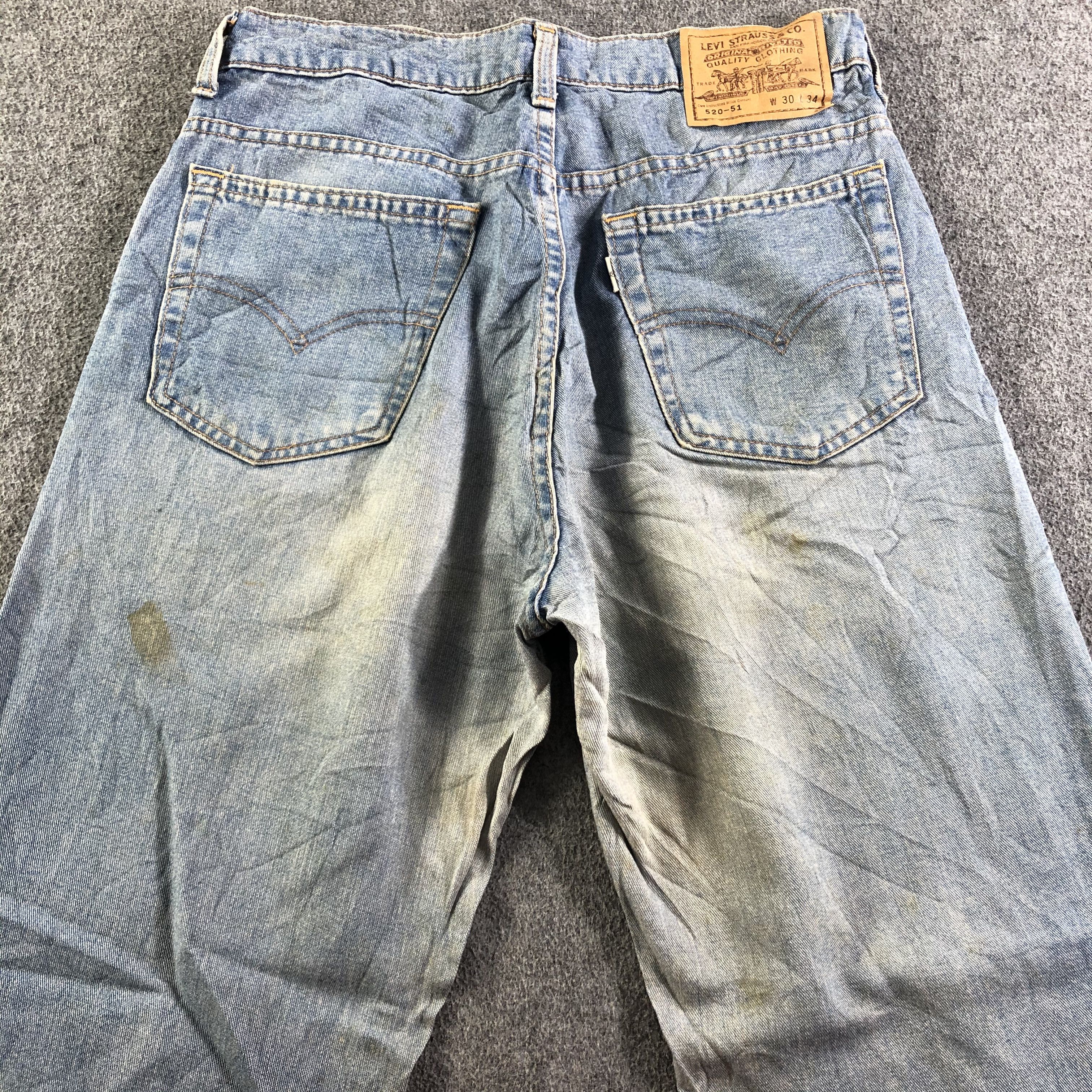 Levi's Vintage Blue Wash Levis 520 Jeans-J3930 Size US 29 - 4 Thumbnail