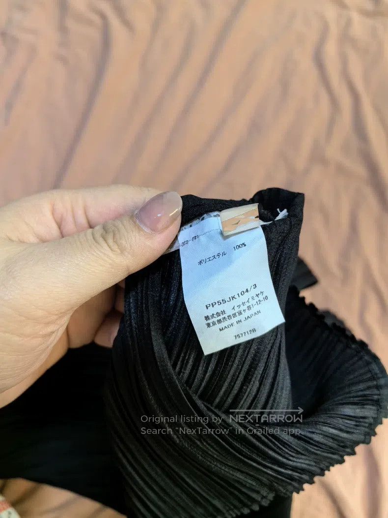 Issey Miyake Issey Miyake Classic Black Ruched Long-Sleeve Top Size L / US 10 / IT 46 - 3 Thumbnail