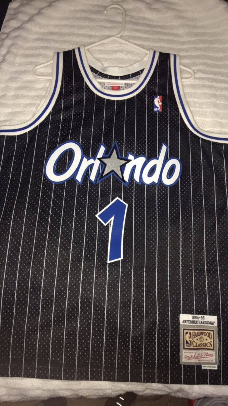 Adidas Mitchell and Ness Orlando Magic Pinstripe Penny Hardaway