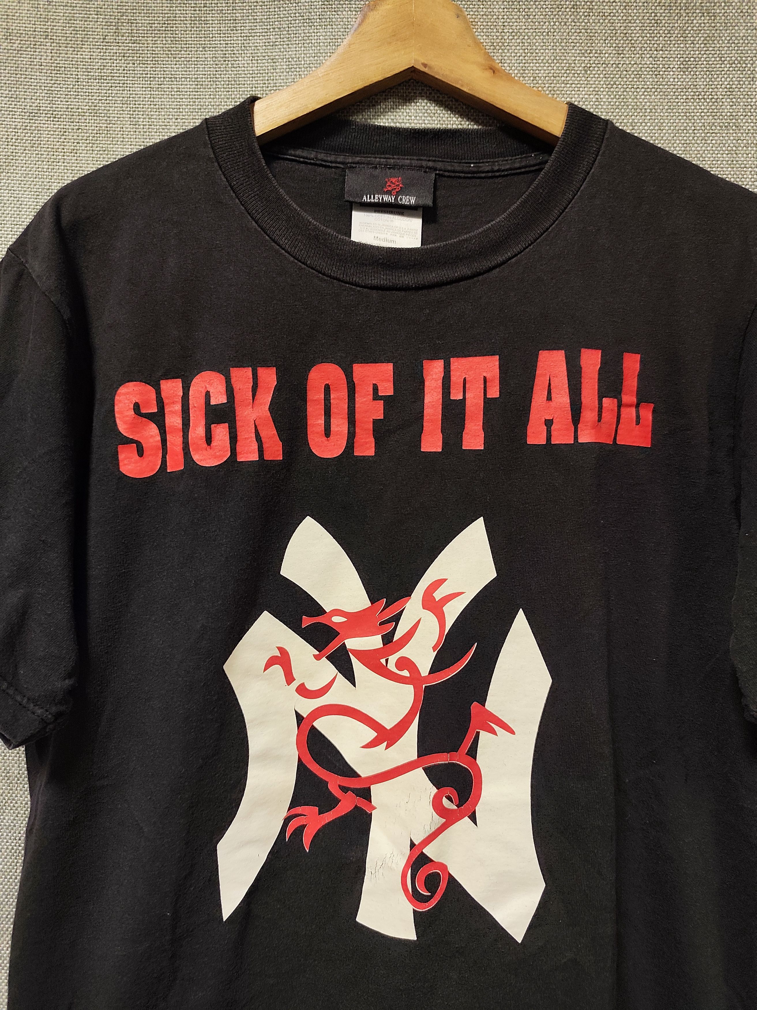 Band Tees Vintage 90s t shirt band Sick Of It All Size US M / EU 48-50 / 2 - 5 Thumbnail