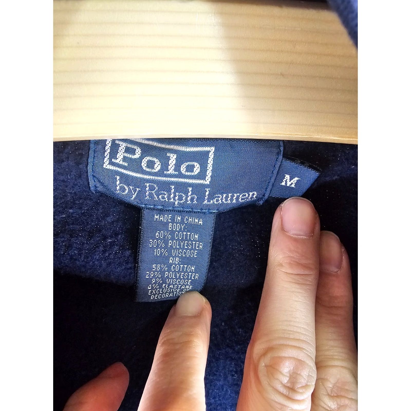 Polo Ralph Lauren VINTAGE Y2K POLO RALPH LAUREN NAVY FULL ZIP UP TRACK TOP JACKET SZ MEDIUM Size US M / EU 48-50 / 2 - 5 Thumbnail