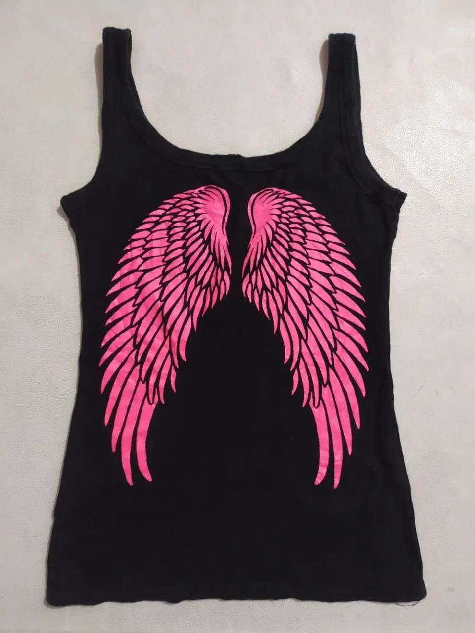 Japanese Brand Punk Skull and Angel Wings Design Sleeveless Stretch Size S / US 4 / IT 40 - 4 Thumbnail