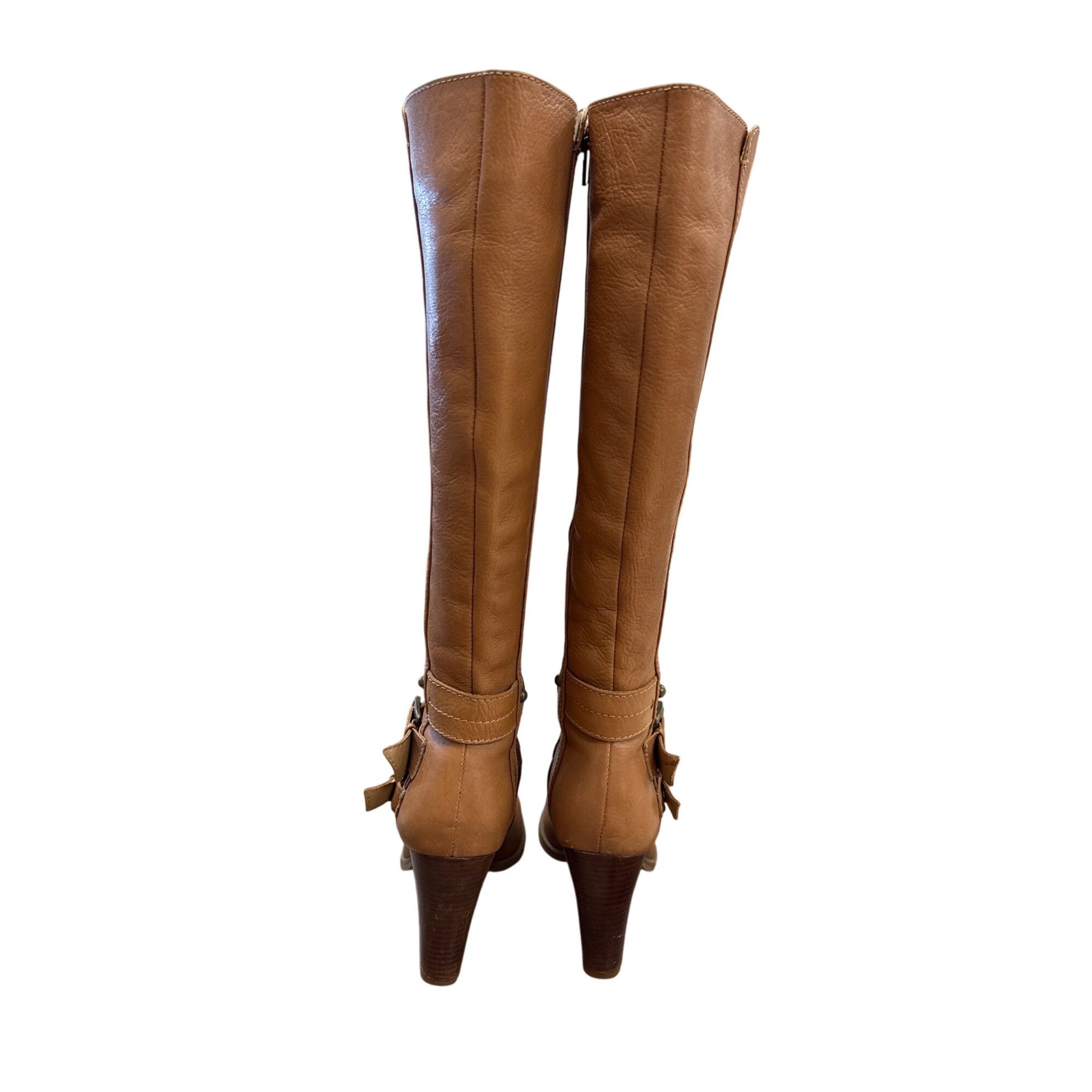 Nine West Nine West Womens Brown Leather Knee-High Boots Size 7.5M SKU Size US 7.5 / IT 37.5 - 6 Thumbnail