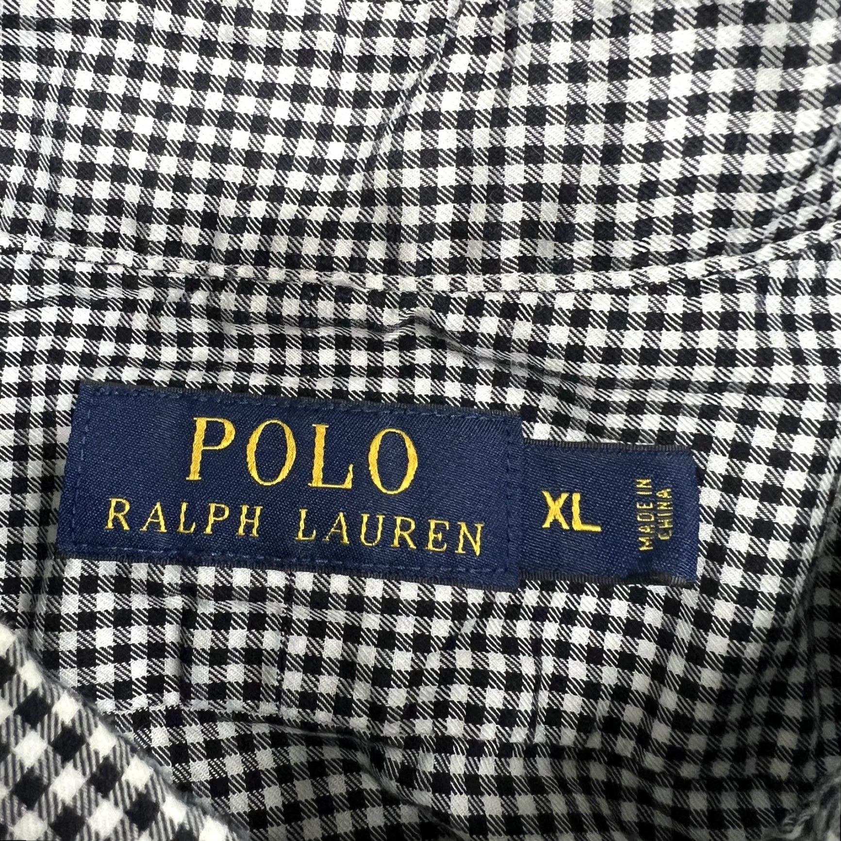 Polo Ralph Lauren Polo Ralph Lauren Shirt Mens XL Black White Check Long Sleeve Button Preppy Pony Size US XL / EU 56 / 4 - 4 Thumbnail