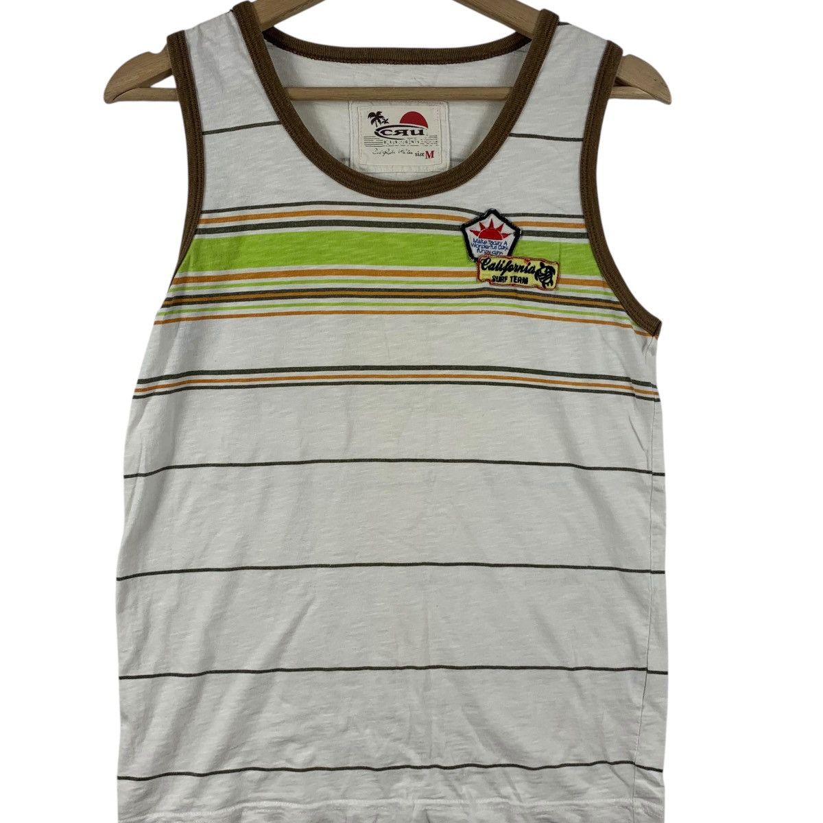 Vintage Vintage CRU DESIGN SURF California Team Striped Tank Top Size US M / EU 48-50 / 2 - 3 Thumbnail