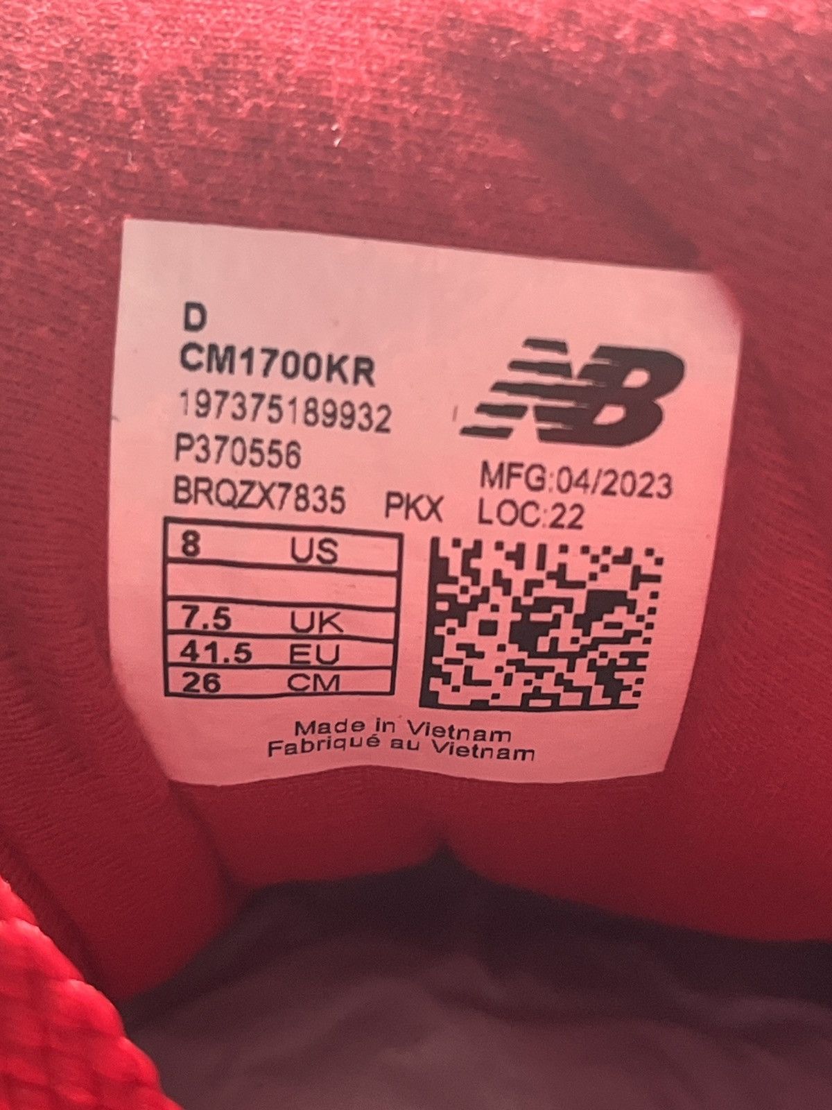 Kith × New Balance Kith/New Balance 1700 ‘Toronto Red’ - US 8 Size US 8 / EU 41 - 6 Thumbnail
