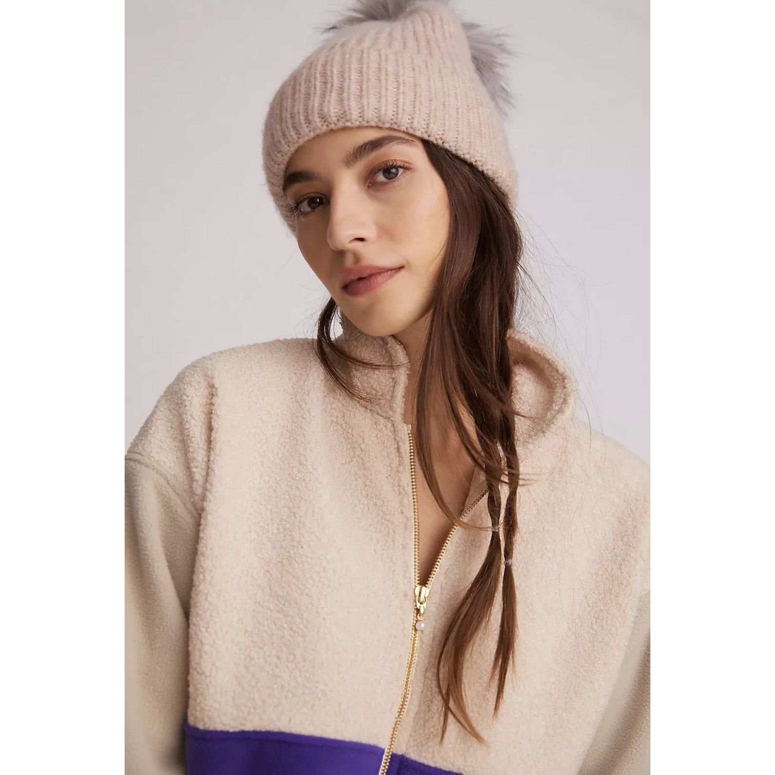 Anthropologie New Anthropologie DONNI Colorblocked Sherpa Jacket $324 XL Size XL / US 12-14 / IT 48-50 - 2 Thumbnail
