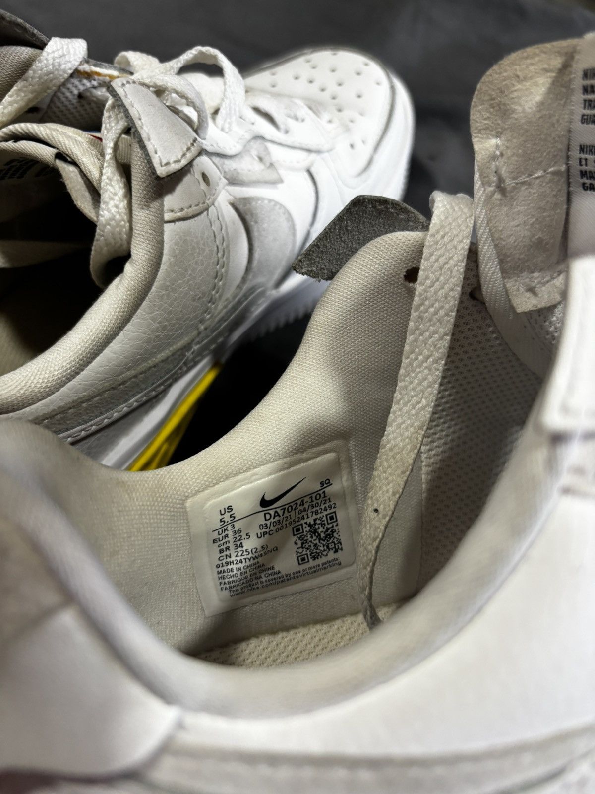 Nike Nike air force 1 Low fontaka summit white opti yellow Size US 5.5 / IT 35.5 - 5 Thumbnail