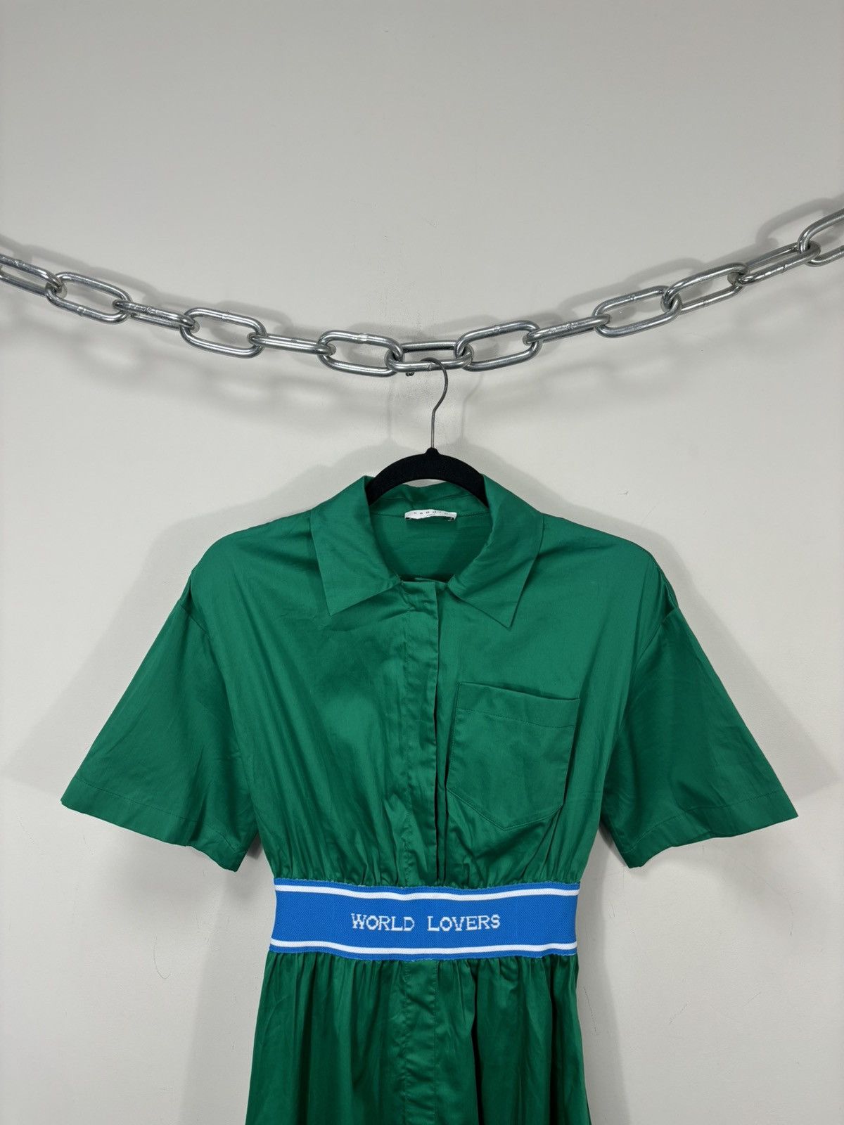 Sandro Sandro Sofiane NWT World Lovers Cotton Short Sleeve Dress Size XS / US 0-2 / IT 36-38 - 2 Thumbnail