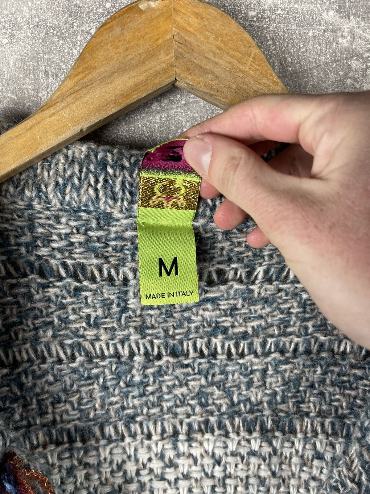 Other Save the Queen Knitted Y2K Cardigan Mohair / Wool Multicolor Size M / US 6-8 / IT 42-44 - 11 Thumbnail