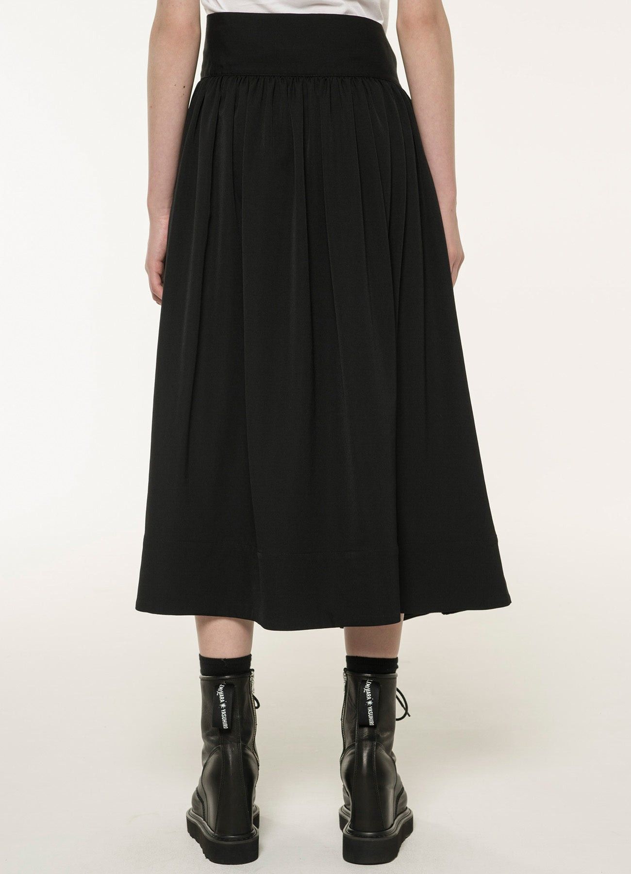 Limi Feu LIMI feu Yohji Yamamoto - W/Gabardine Long Gathered Skirt Size 29" - 10 Thumbnail
