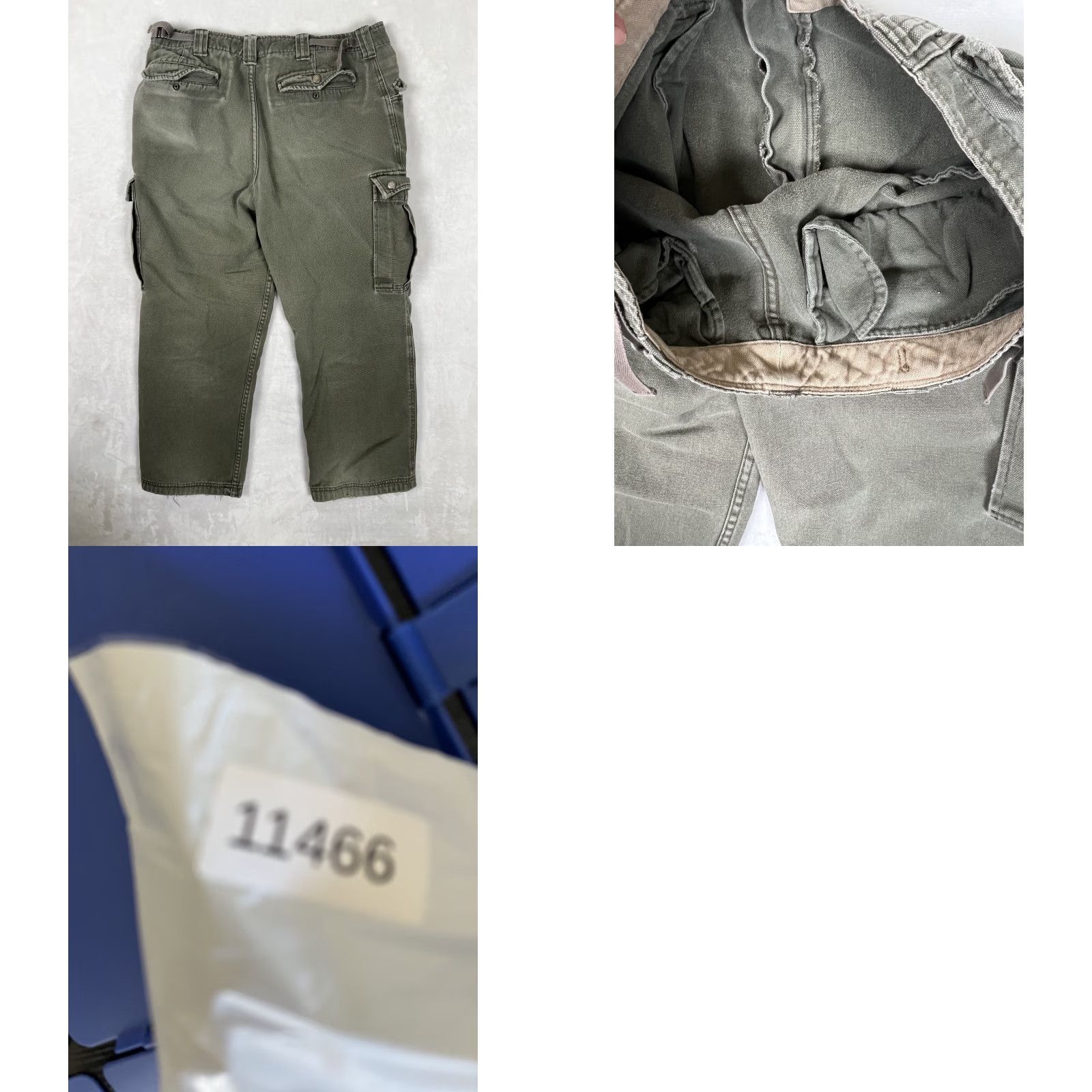 Vintage Duluth Men Green Cargo Carpenter Pockets Pants 34x29 Regular Straight Cotton Vintage: No For Work/Casual Readable Size 34x29 Size US 34 / EU 50 - 8 Thumbnail