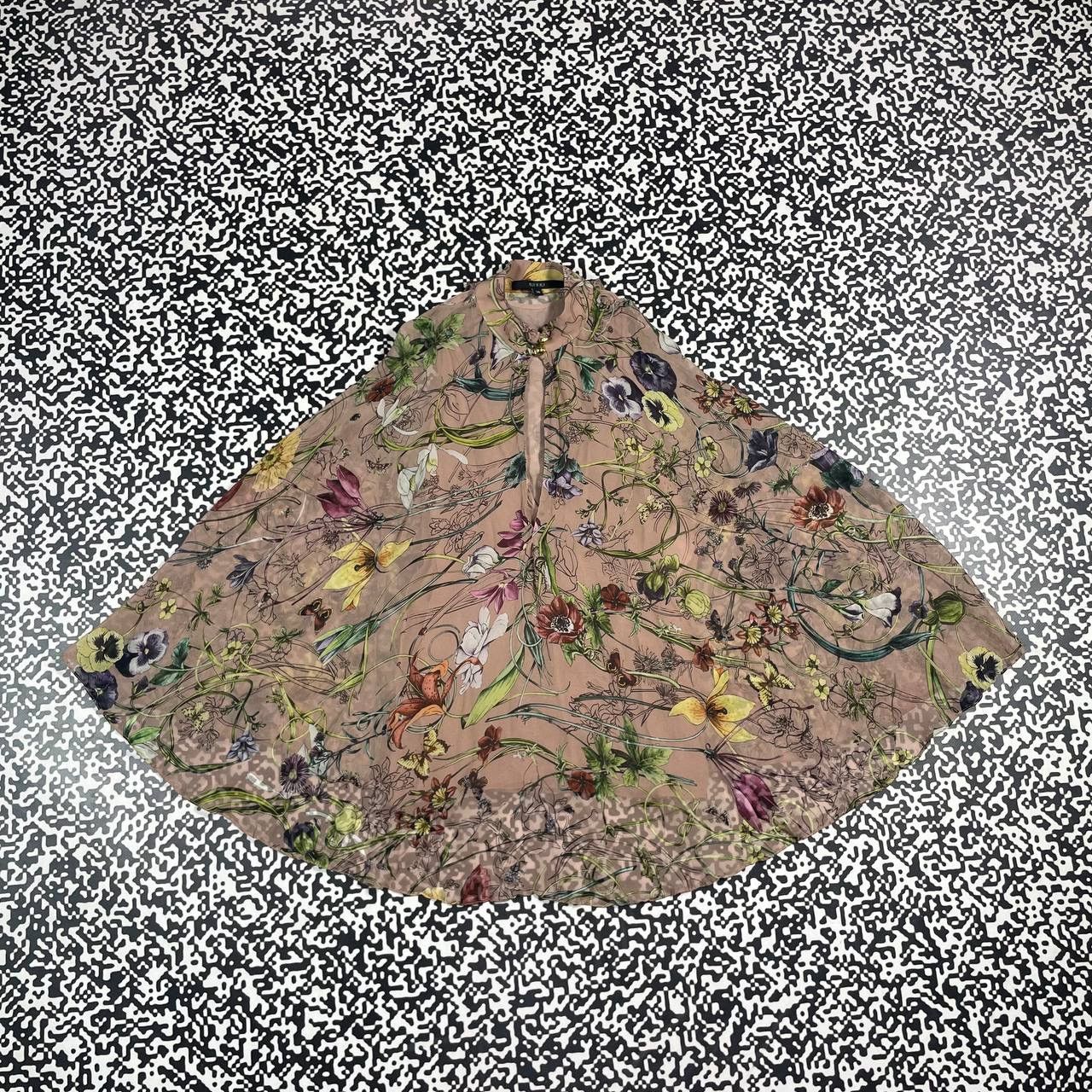 Gucci Vintage Y2K Gucci Silk Floral Style Blouses Shirt Luxury Size S / US 4 / IT 40 - 3 Thumbnail
