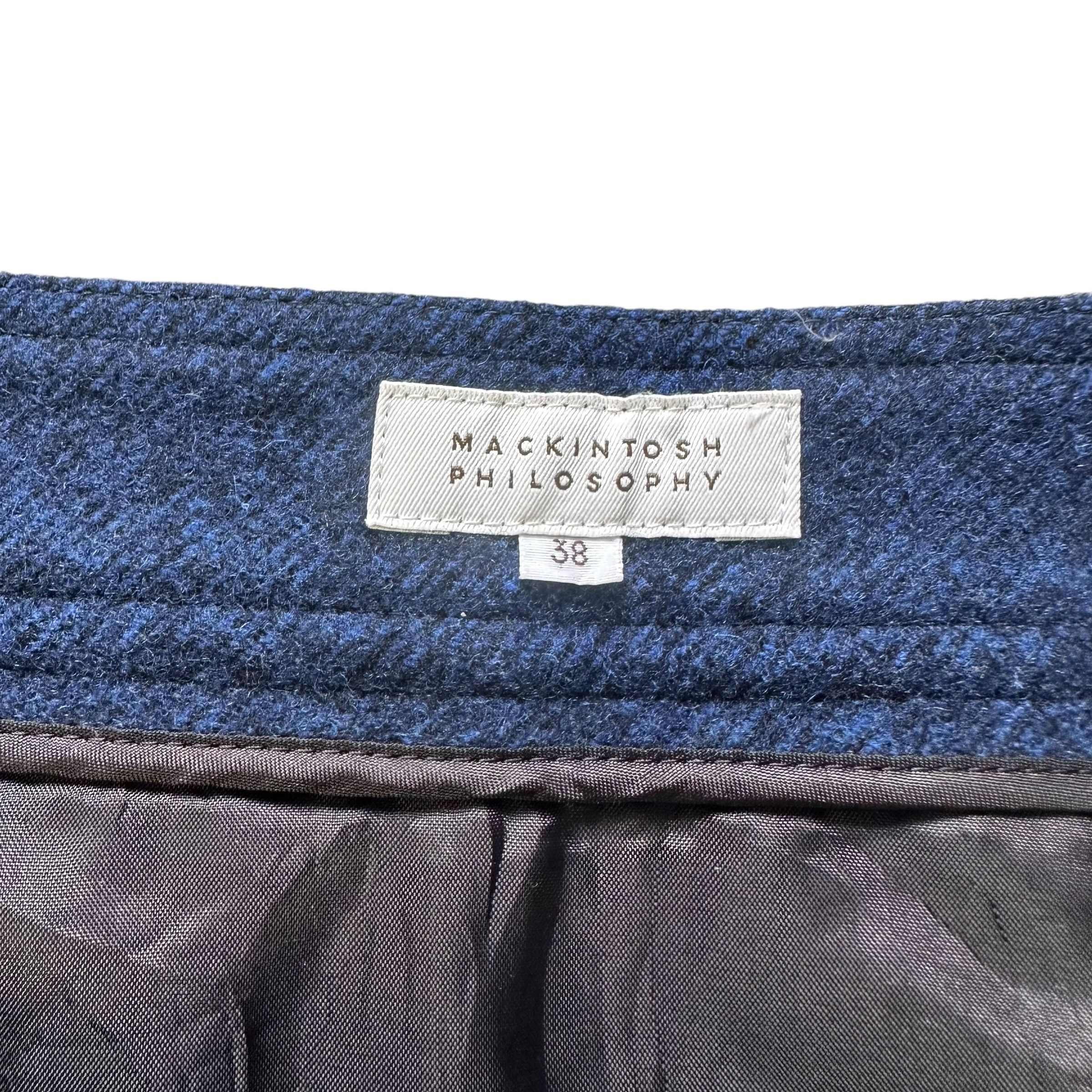 Mackintosh Mackintosh Philosophy Two Tone Wool Mini Skirt #A26-0581 Size 28" / US 6 / IT 42 - 5 Thumbnail