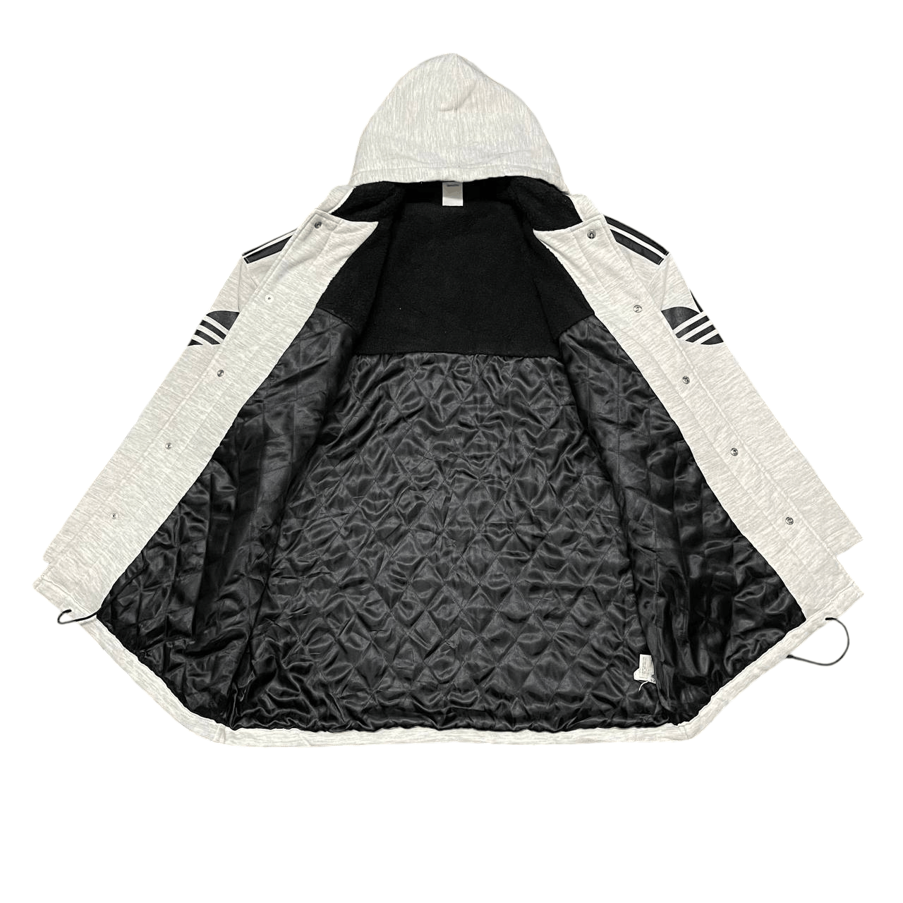 Adidas Vintage Adidas Trefoil Big Logo Hooded Jacket Size US L / EU 52-54 / 3 - 9 Thumbnail