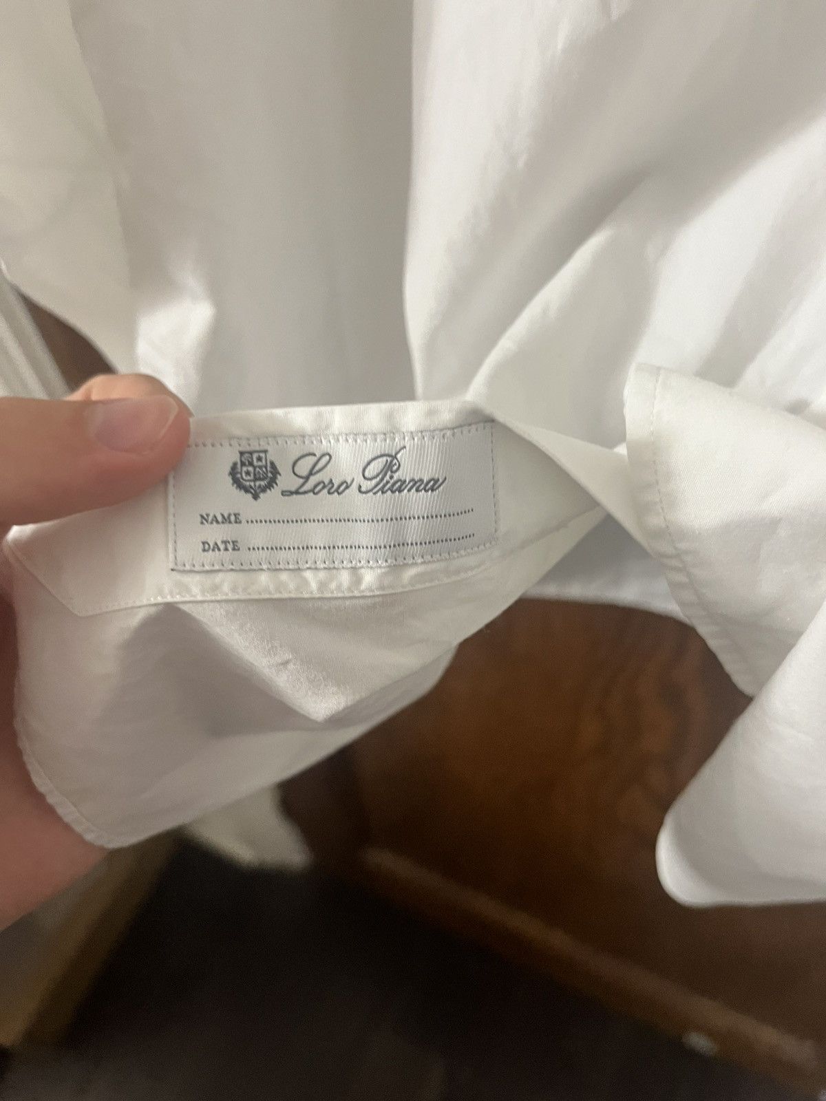 Loro Piana Loro Piana white cotton shirt size 42 Size US L / EU 52-54 / 3 - 5 Thumbnail