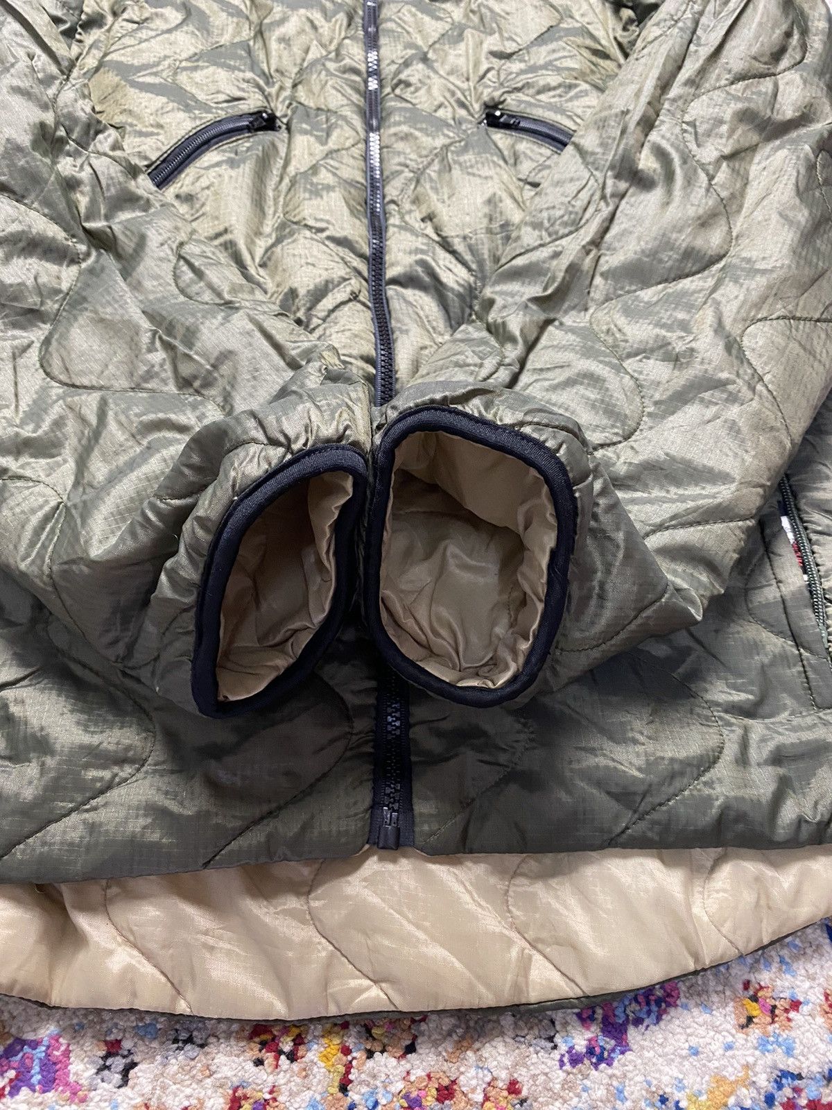 Other Olive Green Quilt Pad Lining Reversible Field Light Jacket Size US M / EU 48-50 / 2 - 8 Thumbnail