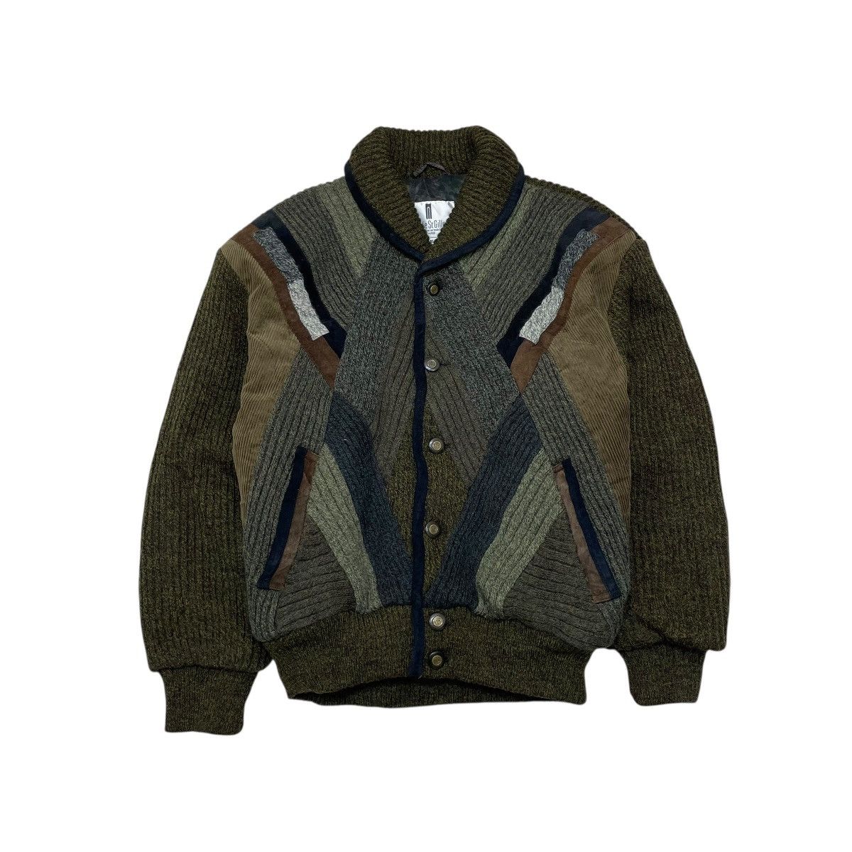 Coogi 💥Vintage Nicole St Gilles Paris Bomber Knit Pachtwork Style Size US M / EU 48-50 / 2 - 1 Thumbnail