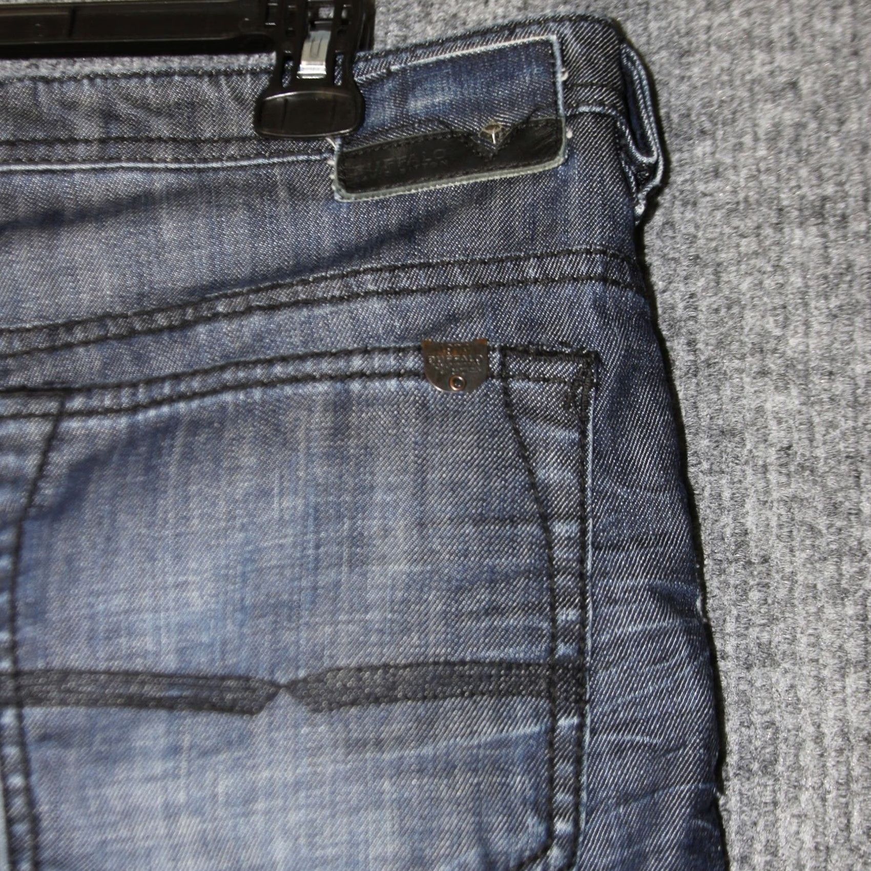 Buffalo David Bitton Buffalo David Bitton Driven Jeans Mens 36 Blue Distressed Denim W36 L30.5 Size US 36 / EU 52 - 6 Thumbnail