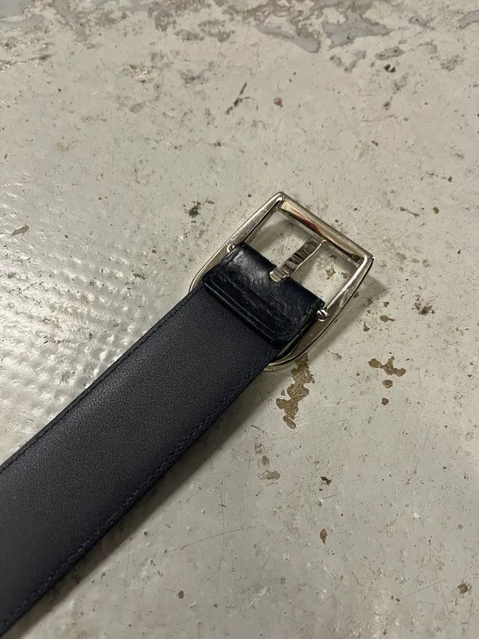 Gucci Gucci Navy Propaganda Leather Belt Size ONE SIZE - 9 Thumbnail