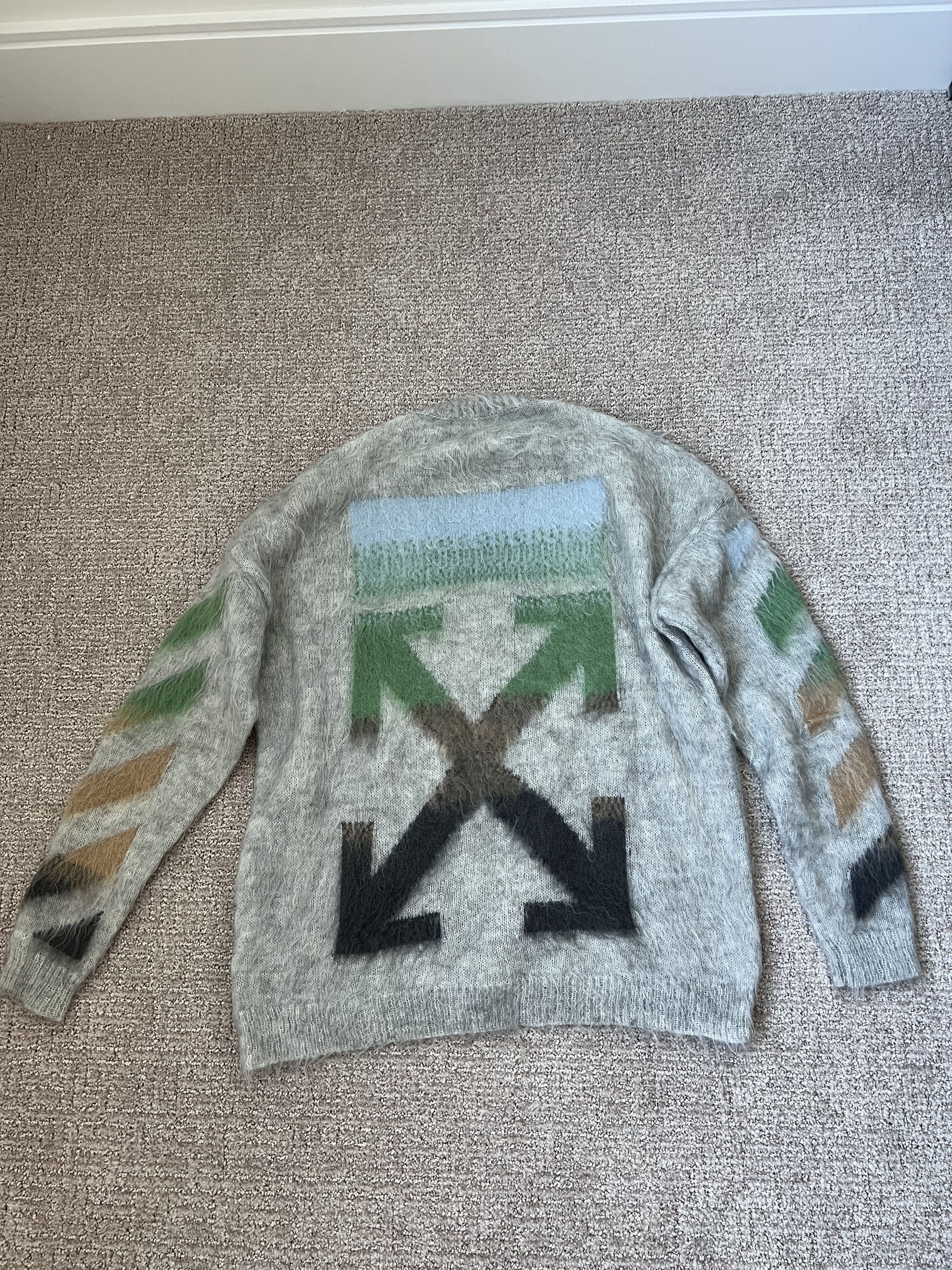 Off-White Off-White Early Virgil Abloh Mohair Knit Sweater Size US M / EU 48-50 / 2 - 4 Thumbnail