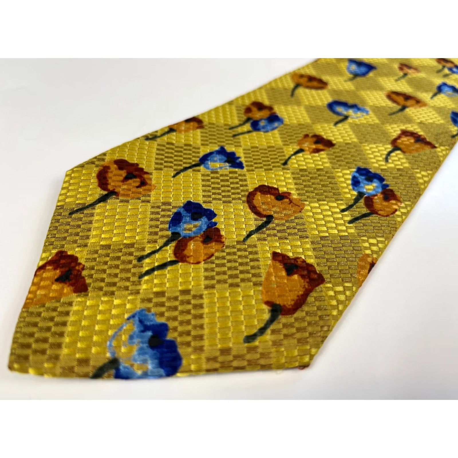 Ermenegildo Zegna VINTAGE Ermenegildo Zegna Mens Luxury Silk Tie Floral Tulips Made in Italy Size ONE SIZE - 5 Thumbnail