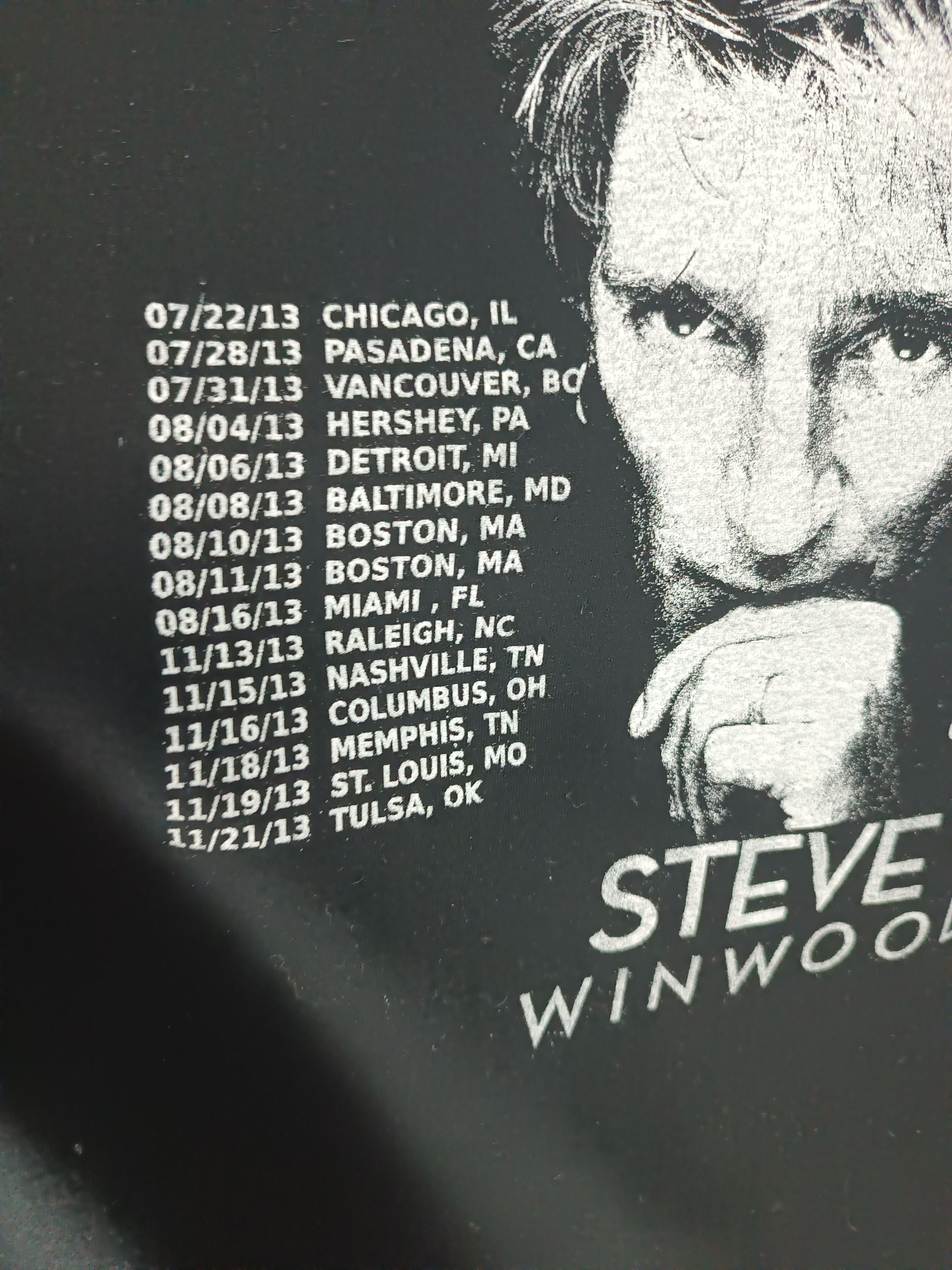Band Tees VINTAGE '13 ROD STEWART USA CANADA TOUR TEE jagger sting Size US L / EU 52-54 / 3 - 16 Thumbnail