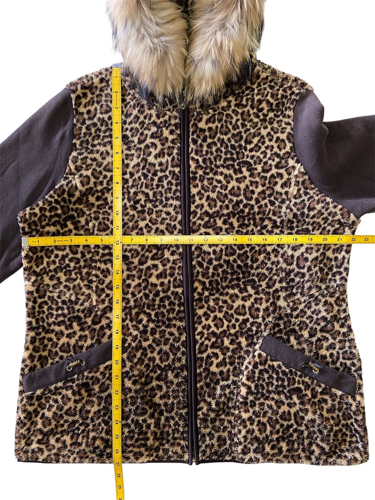 Vintage Fur Crocodile Leopard Sherpa Fleece Jacket Y2K Cozy Outer Size ONE SIZE - 15 Thumbnail