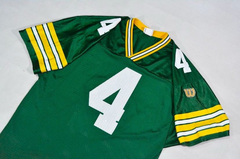 Wilson 1992-1996 Vintage G Packers Jersey (Favre) Size US L / EU 52-54 / 3 - 3 Thumbnail