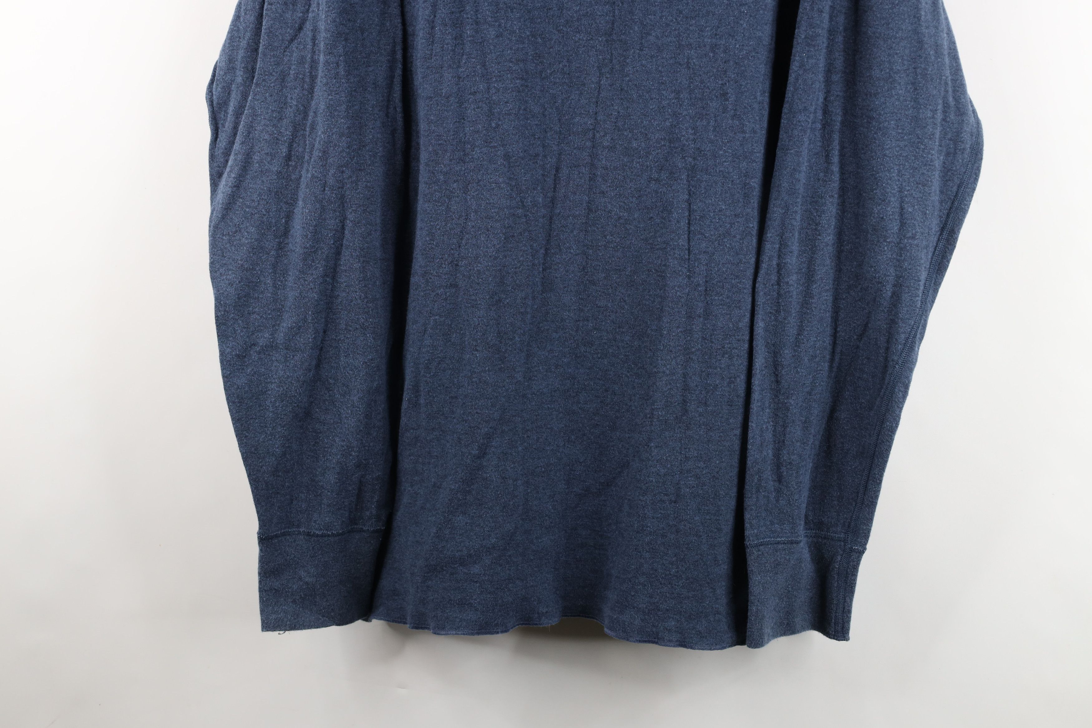 L.L. Bean Vintage 90s LL Bean Driver Long Sleeve Henley T-Shirt Blue Size US XL / EU 56 / 4 - 3 Thumbnail