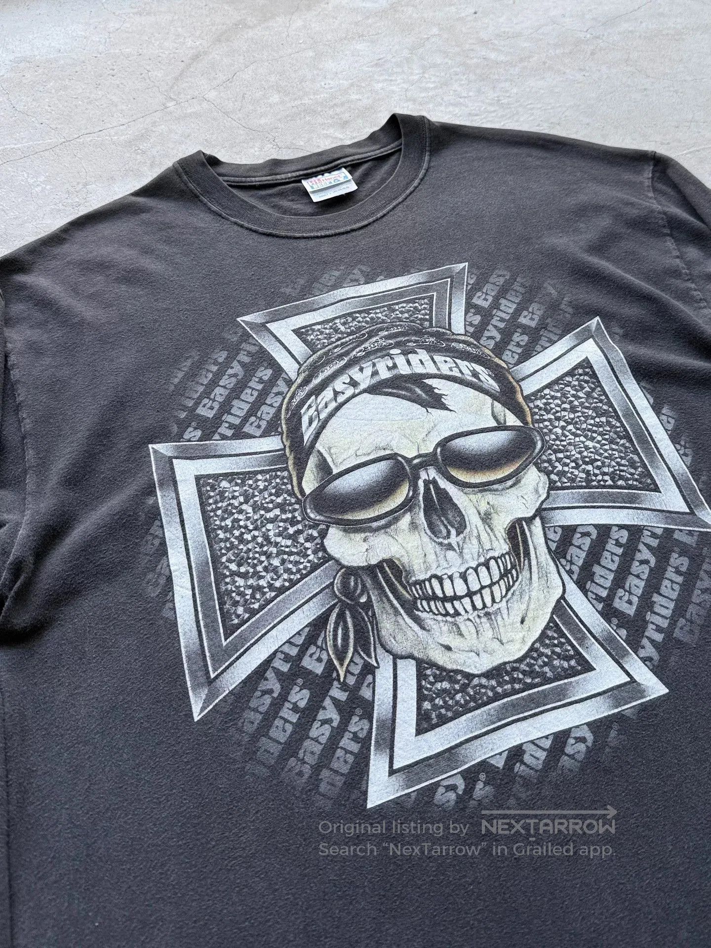 Vintage Vintage 00s Easyriders Choppers Long Sleeve Tee. Size US L / EU 52-54 / 3 - 4 Thumbnail