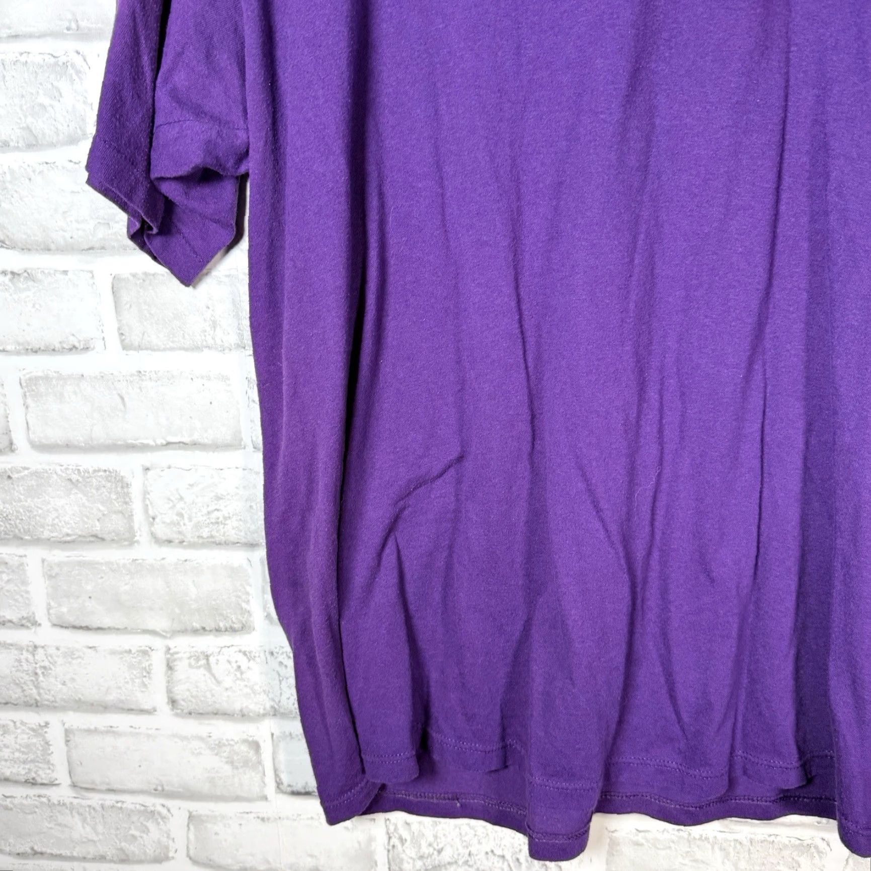 Jerzees VINTAGE Jerzees Tennis Graphic Tee Mens XL USA Purple Shirt Adult XL Purple USA 90s Mens Size US XL / EU 56 / 4 - 3 Thumbnail