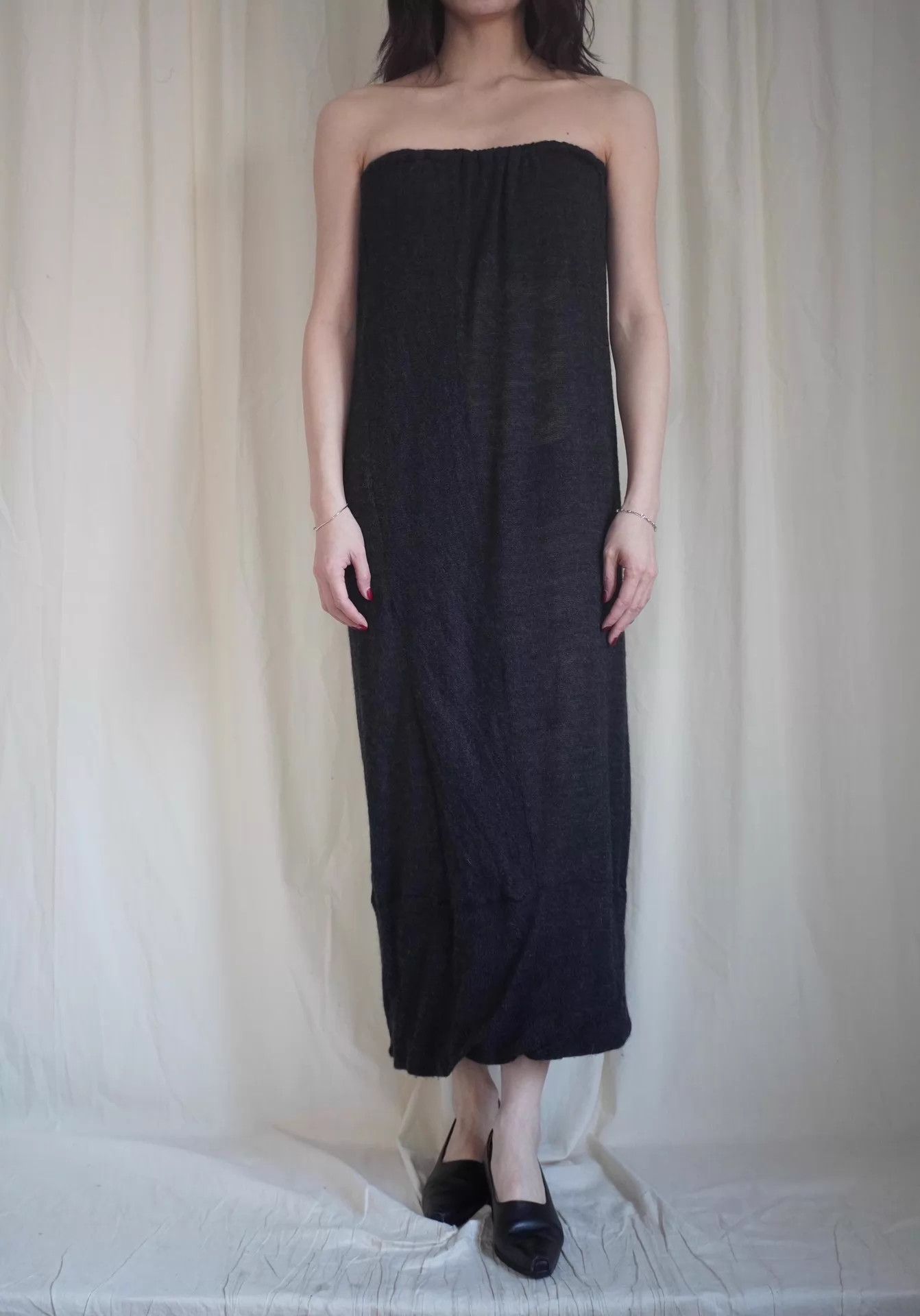 Y's Y's Yohji Yamamoto women multi-wear wool maxi dress gray SZ3 Size L / US 10 / IT 46 - 6 Thumbnail