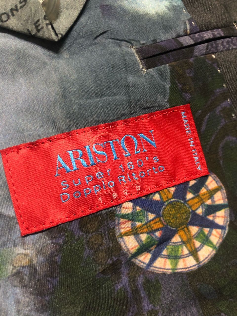 Designer Rare💥ARISTON HARRYTOIT 5 BUTTON BLAZER FULL PRINT LINING Size US S / EU 44-46 / 1 - 14 Thumbnail