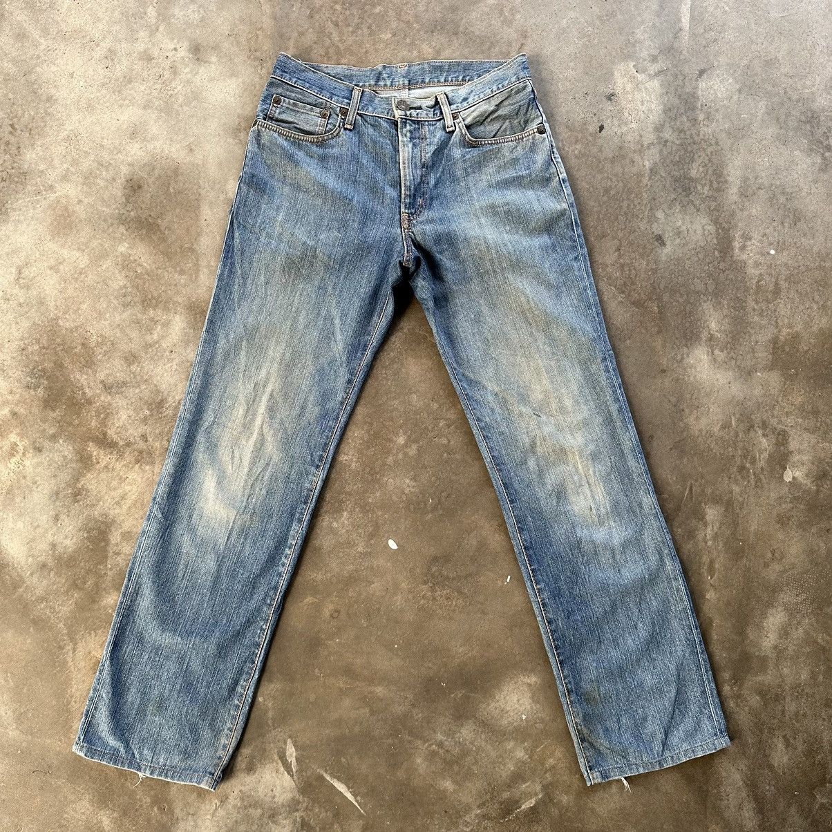image of Distressed Denim x Edwin Vintage Edwin Distressed Jean Rusty Faded Denim Pant W31 in Faded Blue